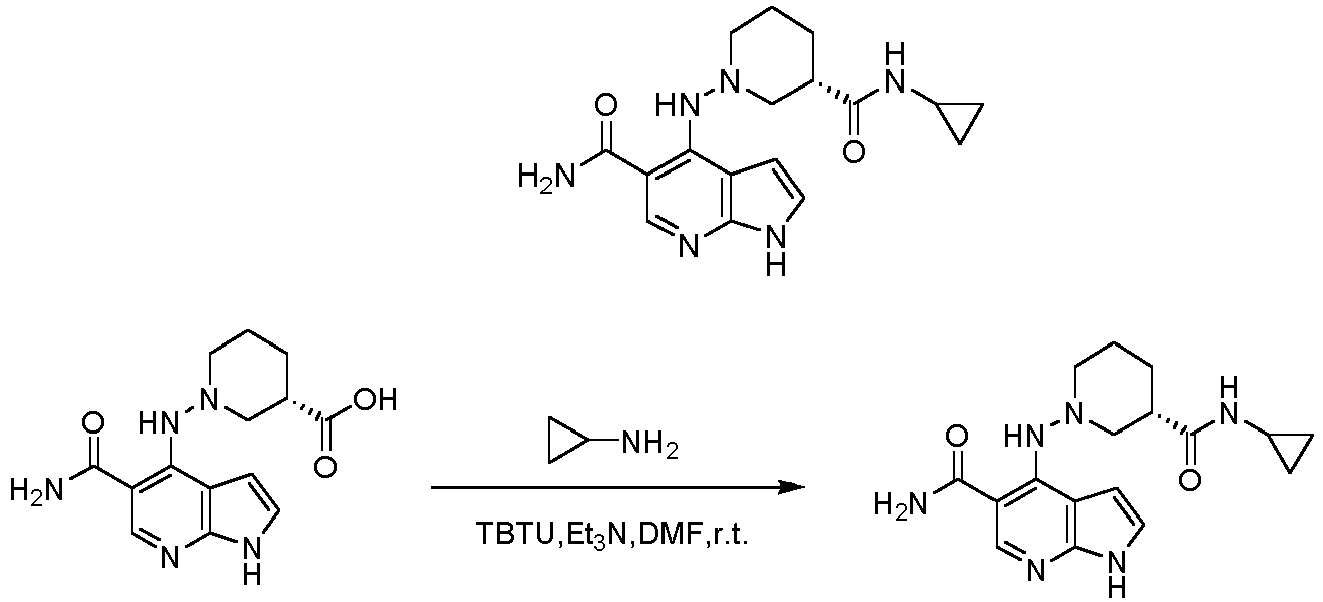 EP3919494A1 - Janus kinase (jak) family inhibitor, preparation of 
