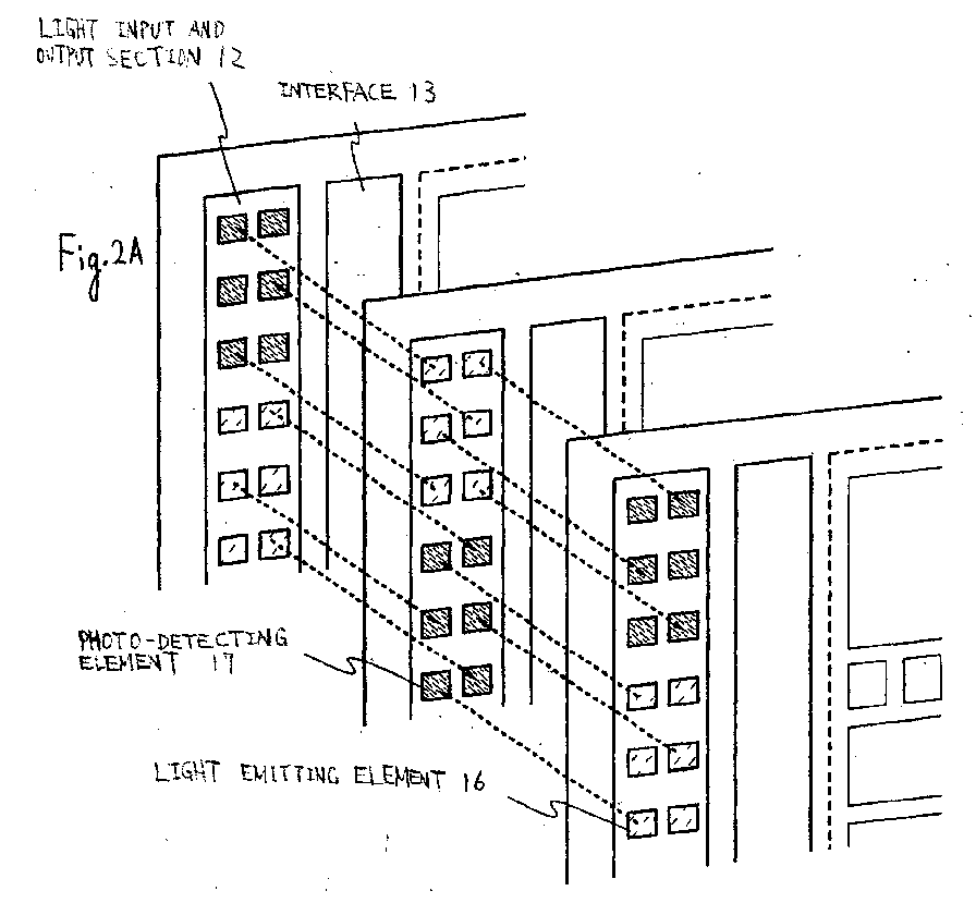 EP1363149A3 - Optical backplane - Google Patents