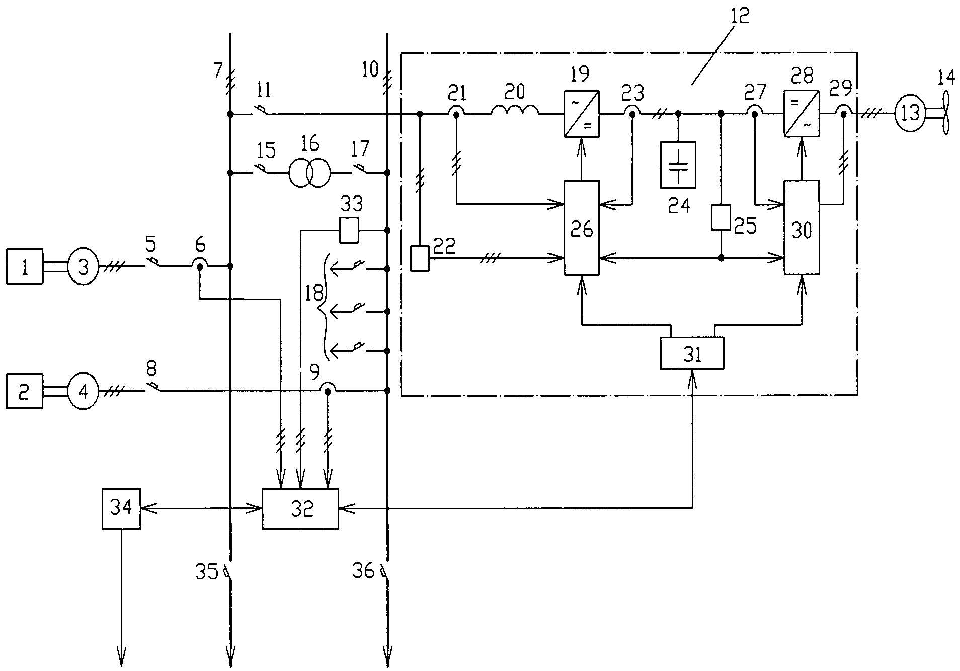 Схема принципиальной установки. Однолинейная схема судовой электроэнергетической системы. Земснаряд схема электрическая подключения. Блочная схема судового электрооборудования. Схема гребной электрической установки.