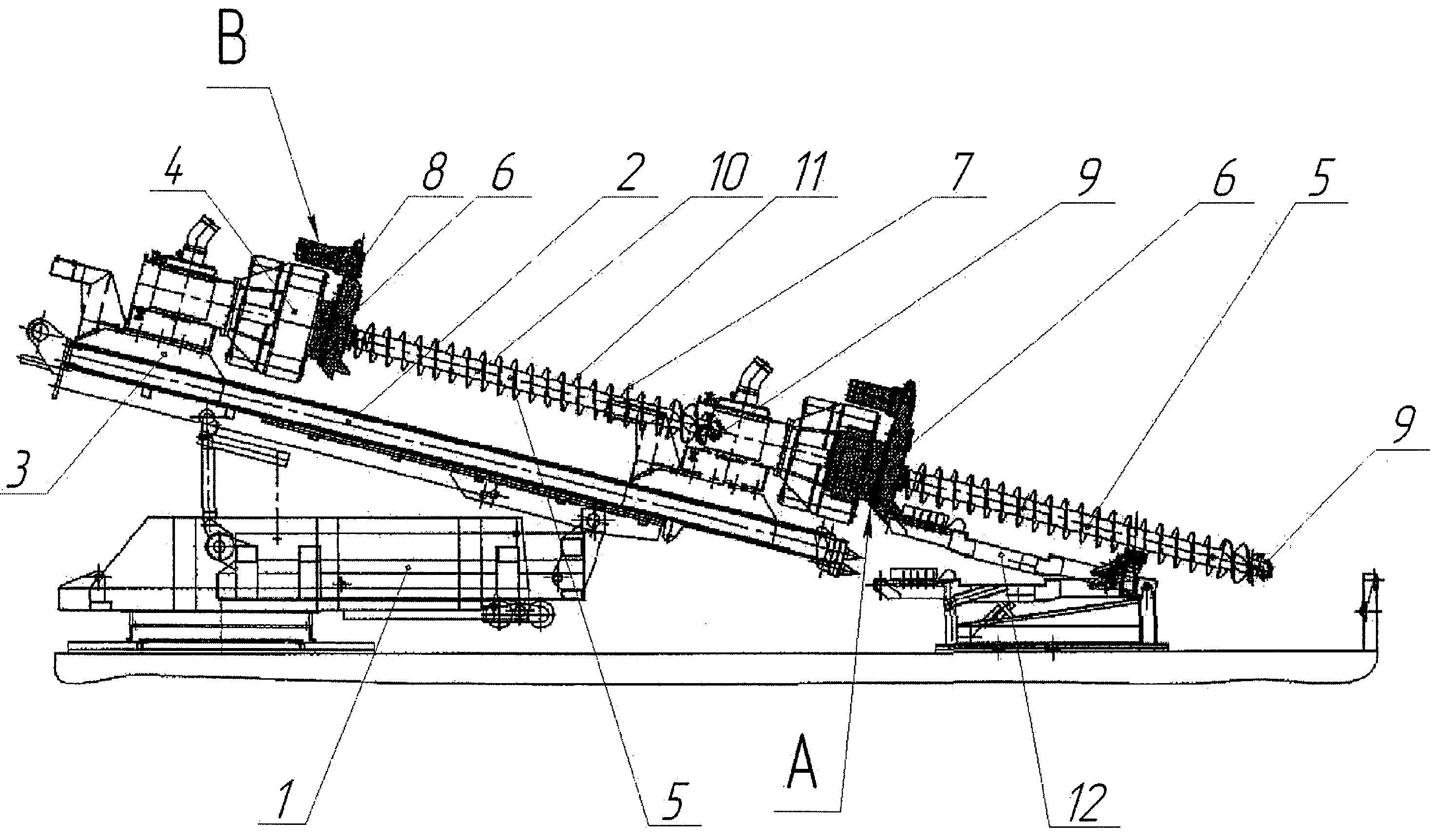 Агрегат для вибропогружения свайных фундаментов авф 1м