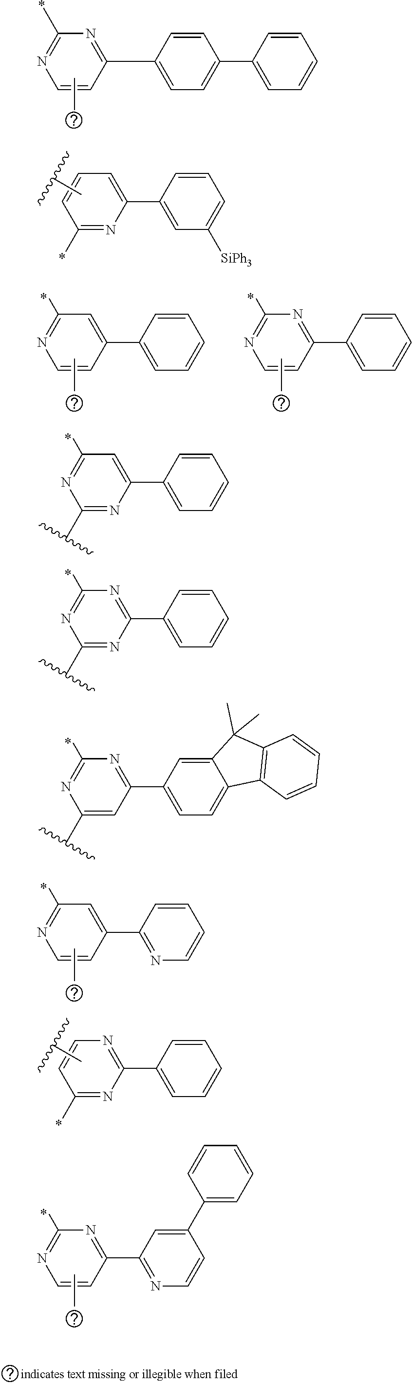 US A1 Novel organic electroluminescent pounds and Figure US A1 C