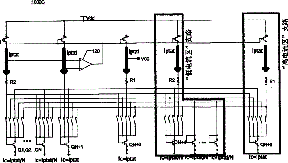 CN102176187B - Circuits and methods to produce a VPTAT and/or a
