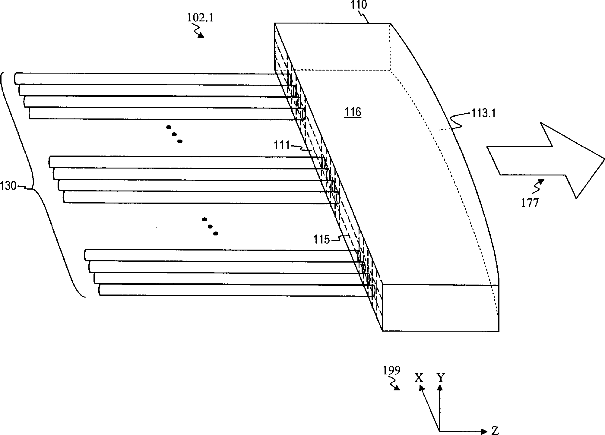 DE112011102811T5 - Fiber optic array method and apparatus - Google Patents