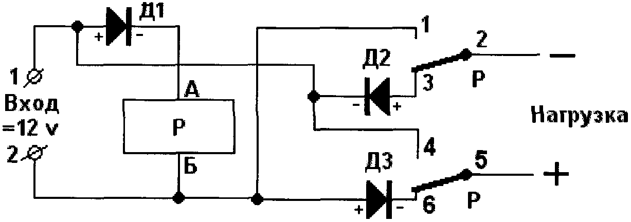 Переполюсовка зарядных устройств схемы