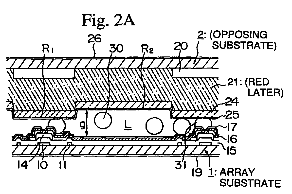 EP0916991A2 - Liquid crystal display device and method of manufacturing ...