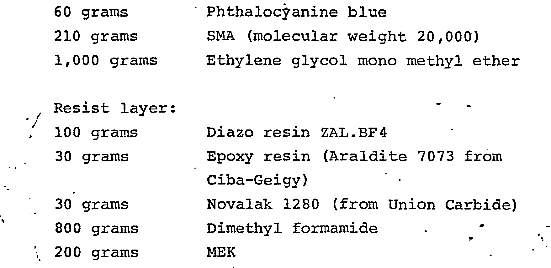 photosensitive recording material, and method of half-tone