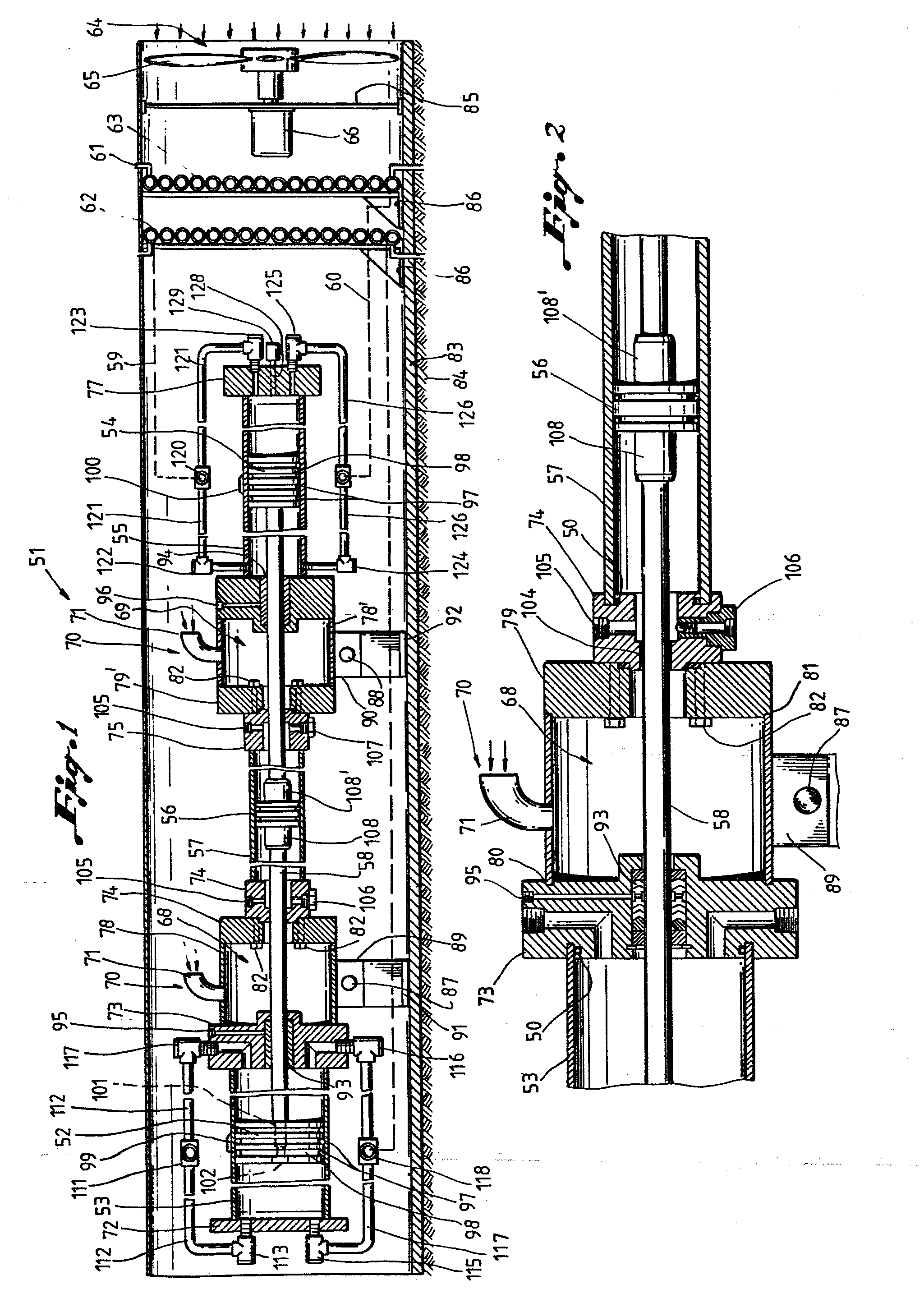 hydraulically powered compressor and hydraulic control and power