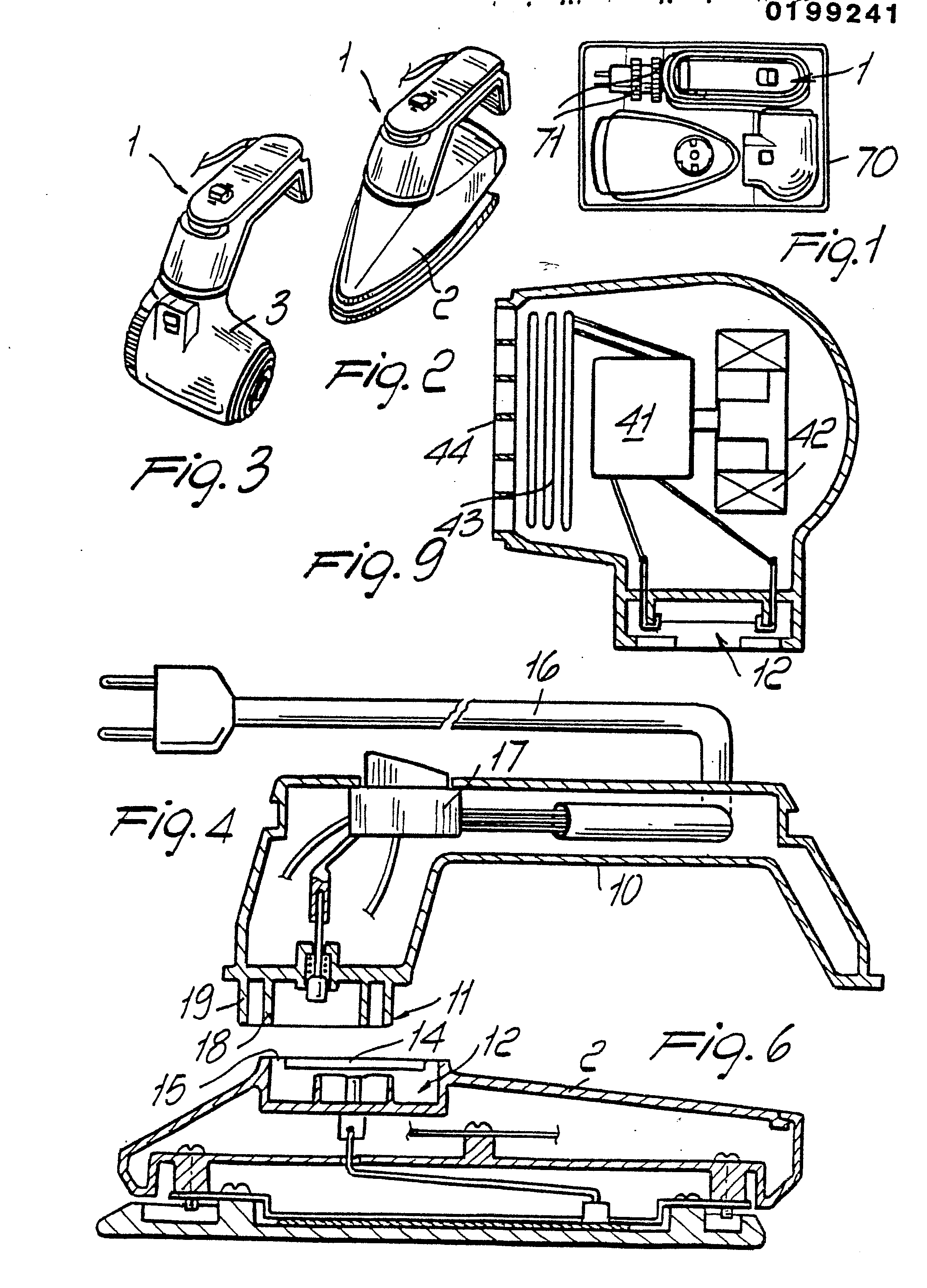 Patent EP0199241A2 Combined Set Of Household Electrical Appliances