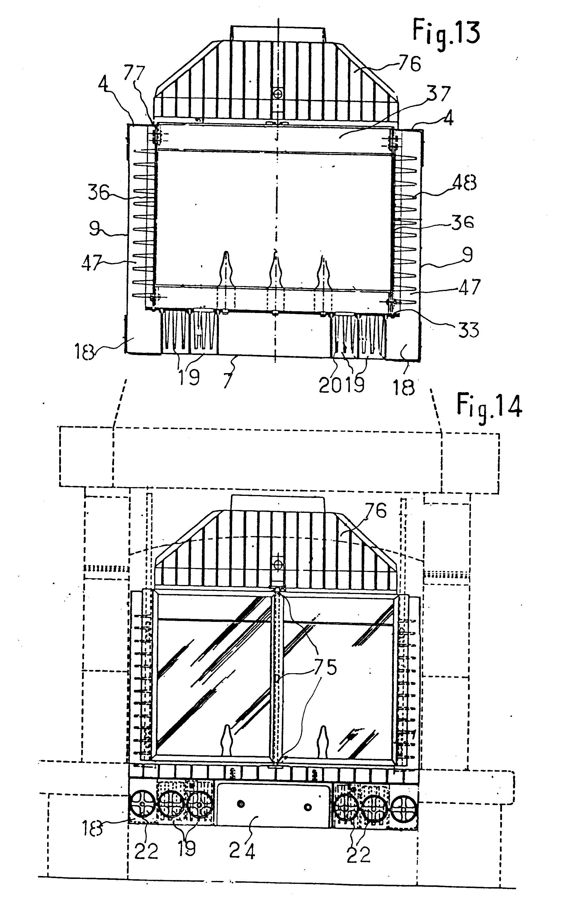 universelle feuerstelle für feste brennstoffe