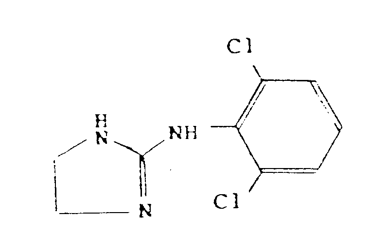 clonidine having the