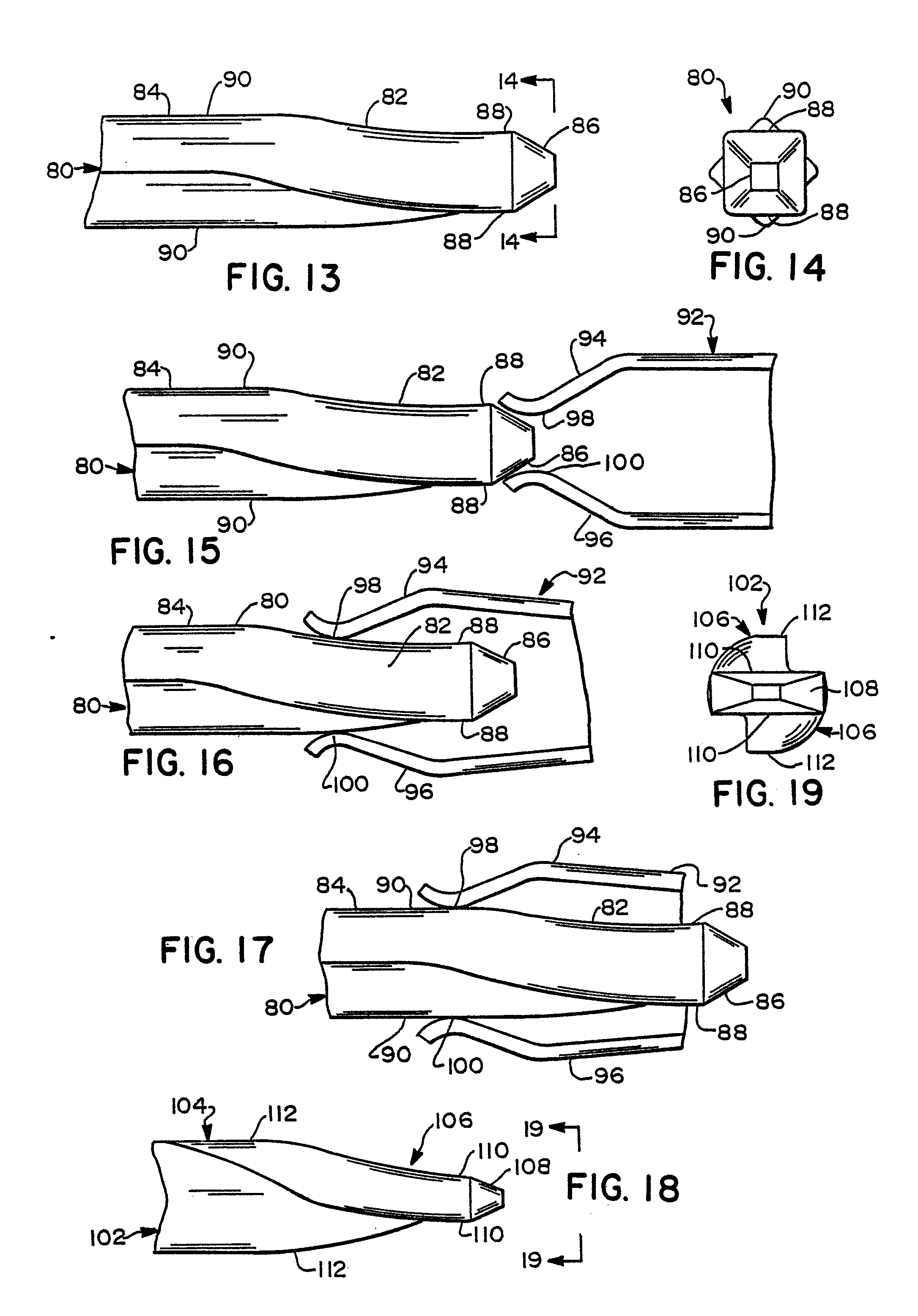 low insertion force mating electrical contact structure