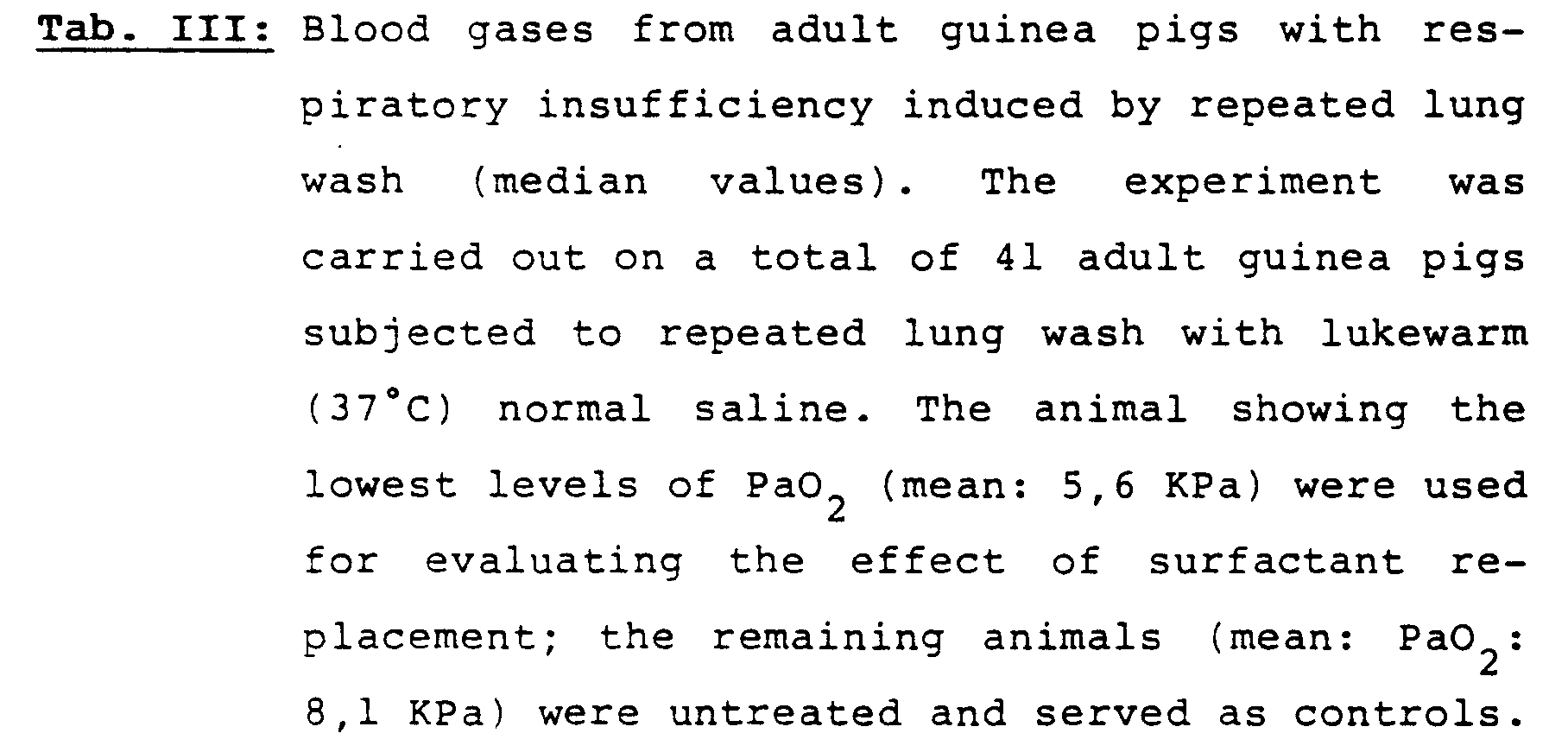 natural pulmonary surfactant, method of preparation and