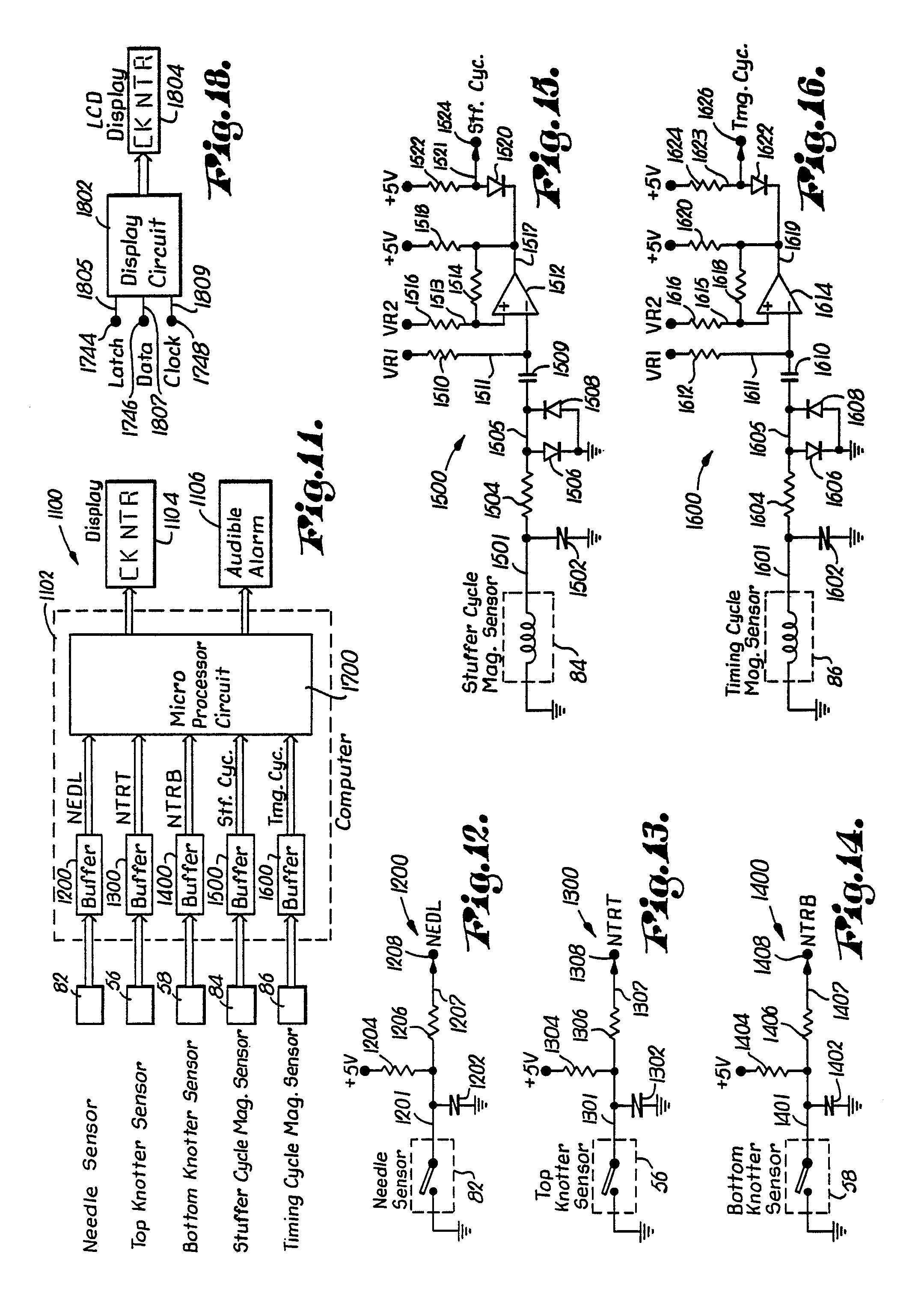 monitoring system for detecting malfunction of knotting