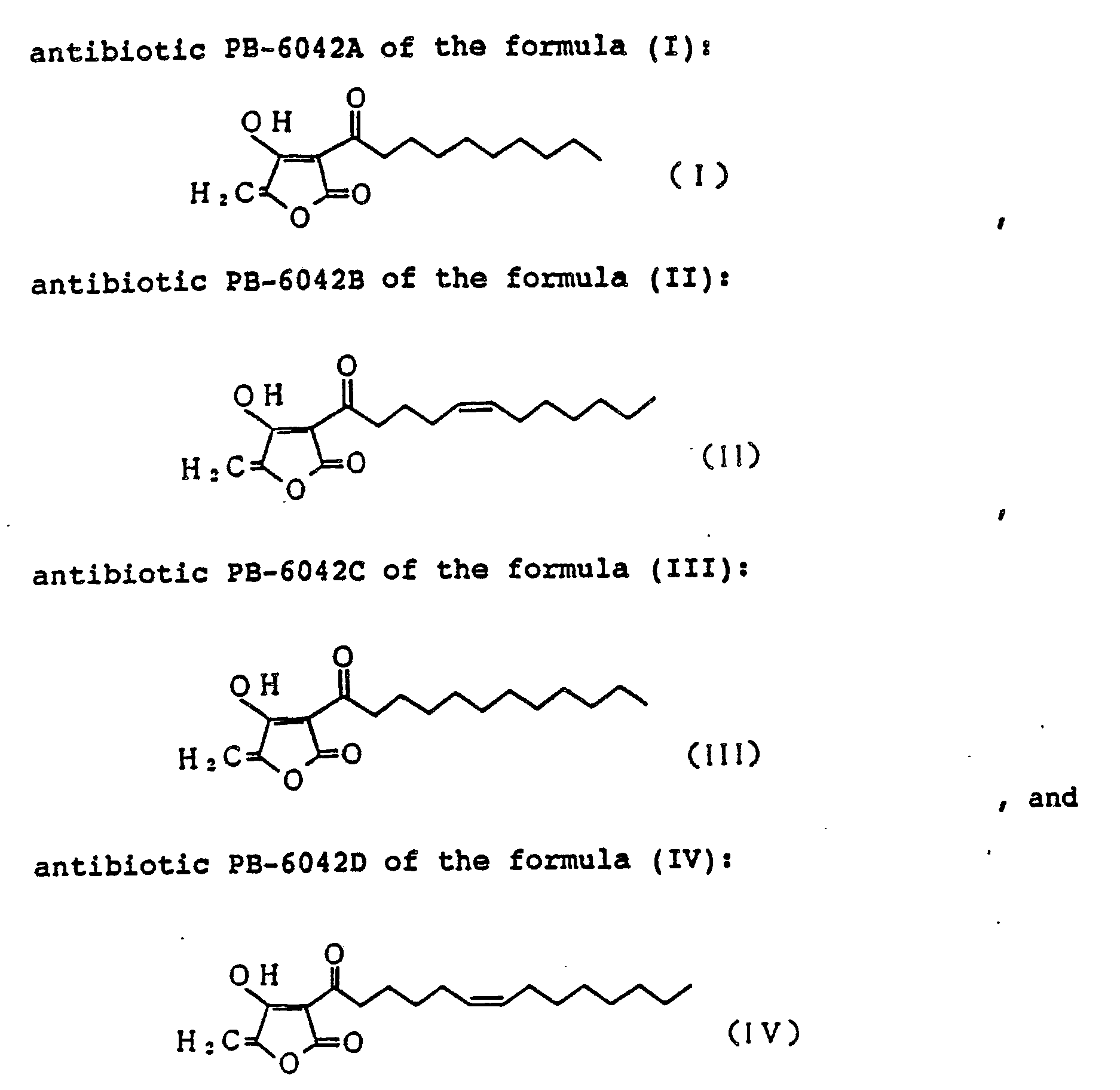 antibiotics active against anaerobic bacteria, their production