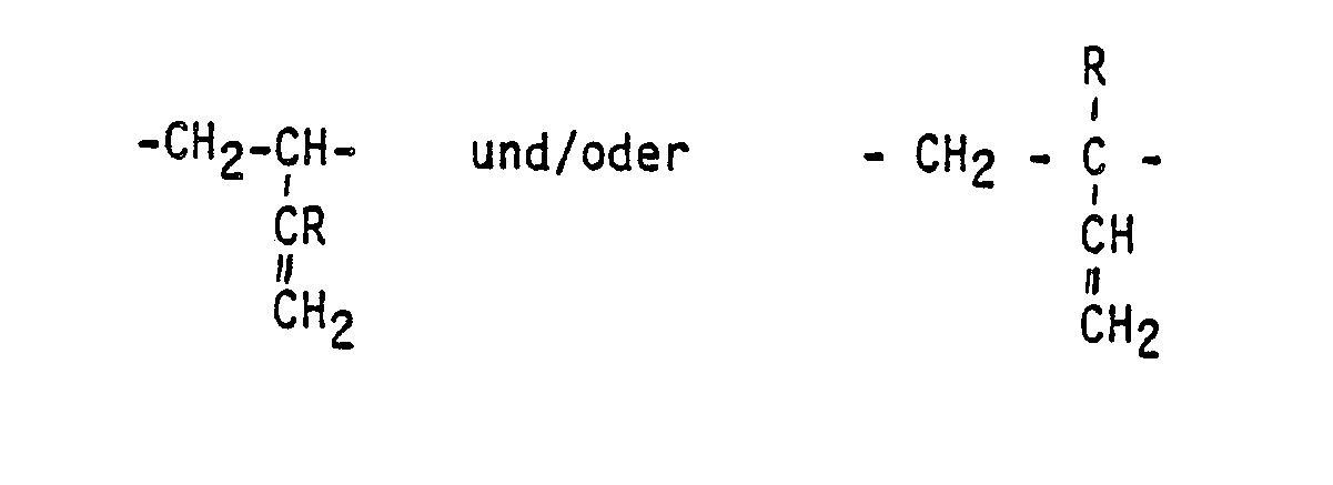 r = h (butadien) r = h (butadiene) r = ch (isopren) r = ch