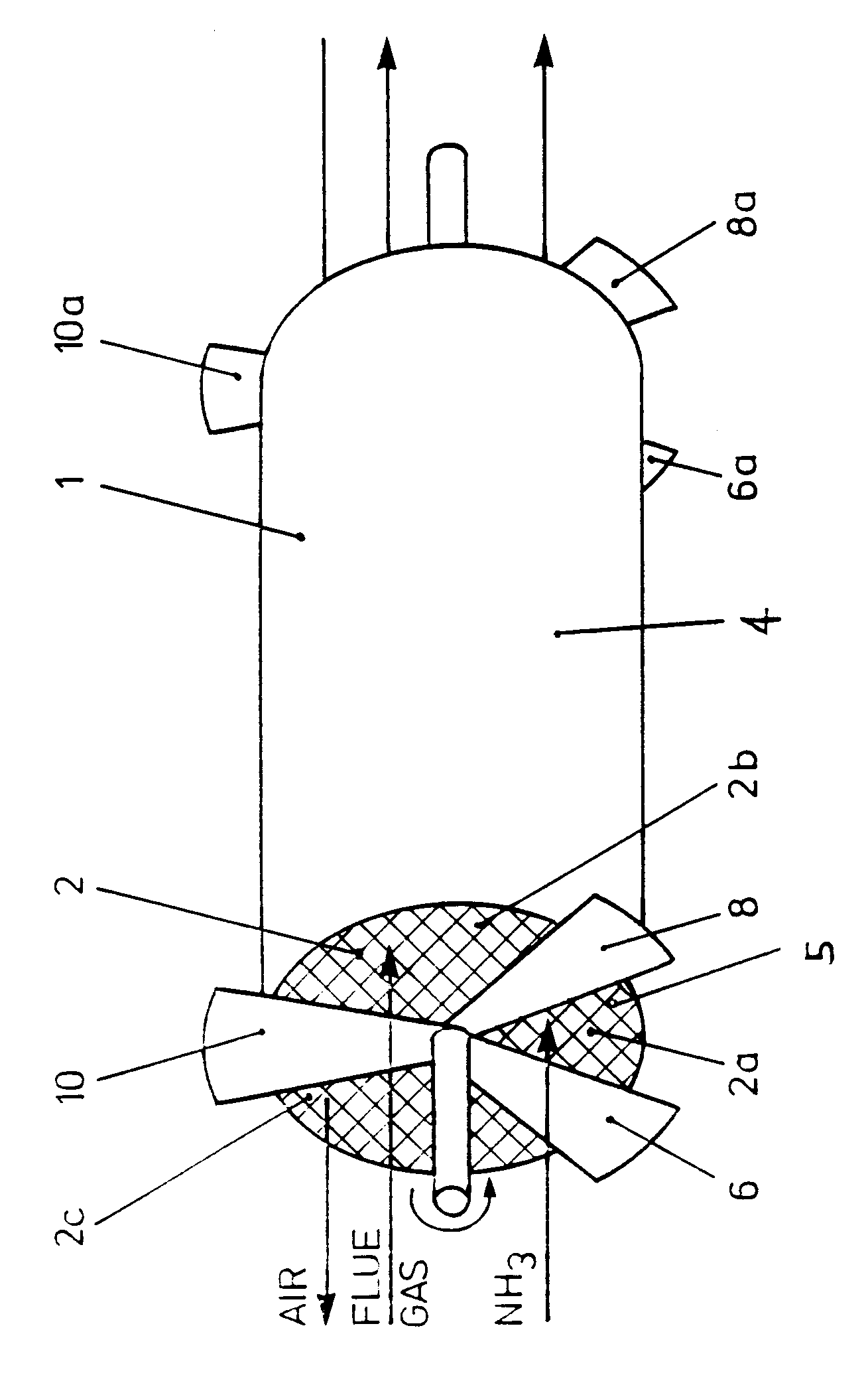 process for the removal of nitrogen oxides from flue gases