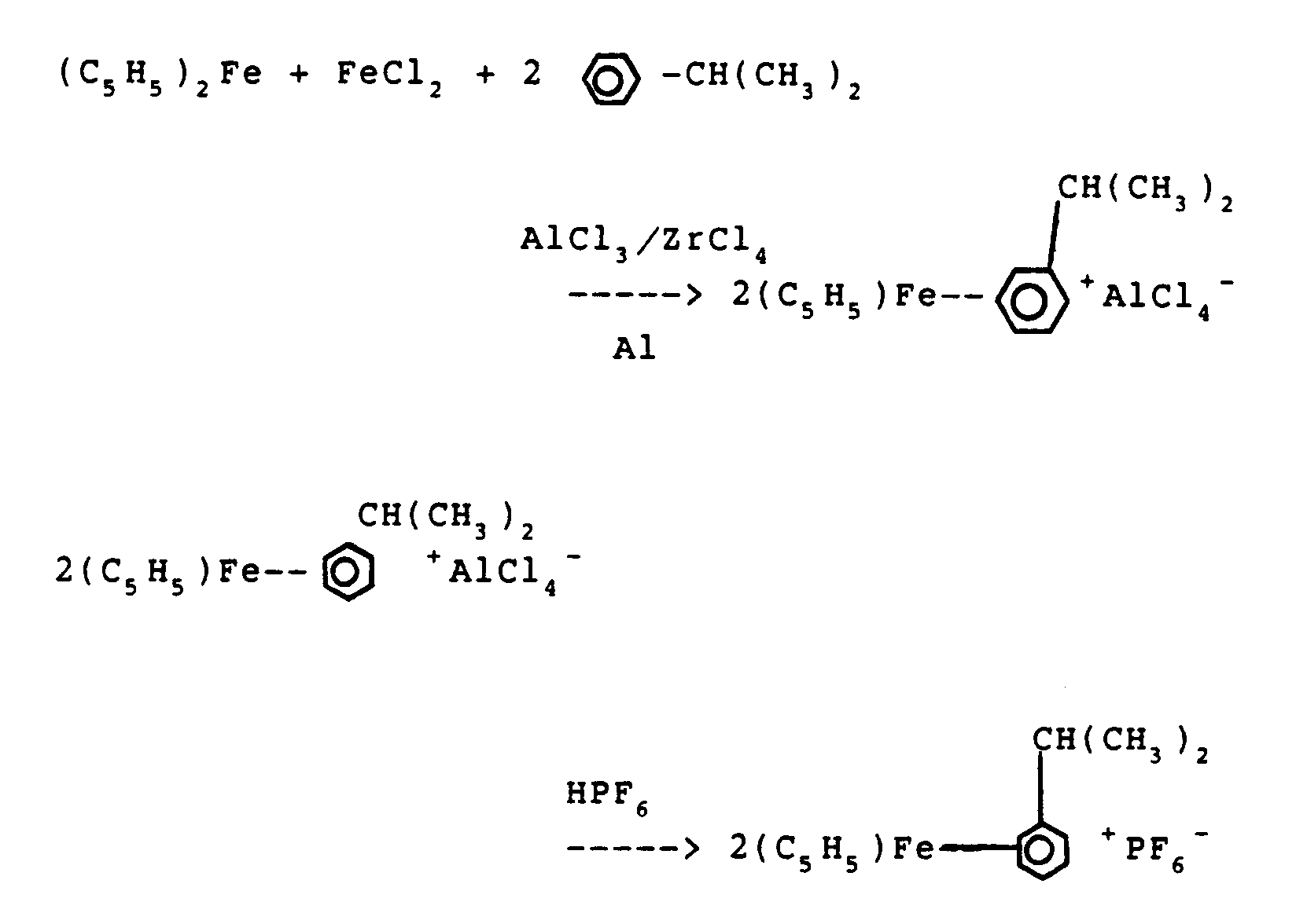 Patent Ep0476805b1 Improved Methods For Preparation Of Were Added 46 5 Grams 0 25 Mole Of Ferrocene 6 75 G Atom Aluminum Powder 100 Anhydrous Chloride