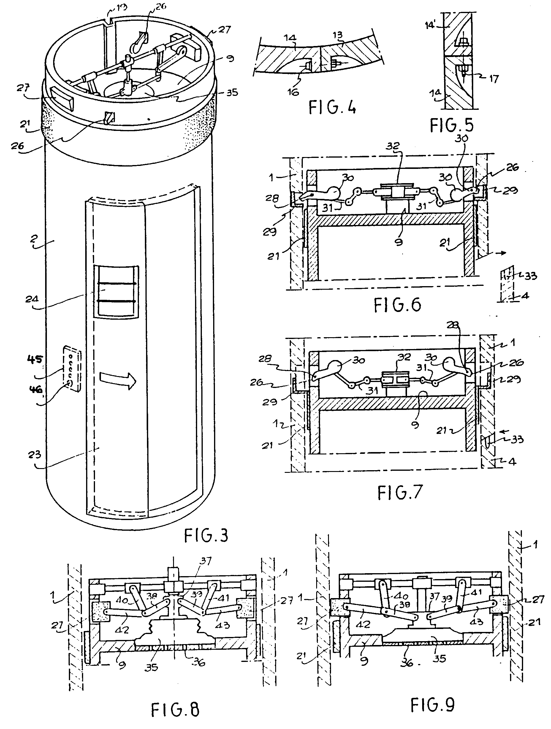 Patent EP0550904B1 Pneumatic vacuum lift elevator Google Patents