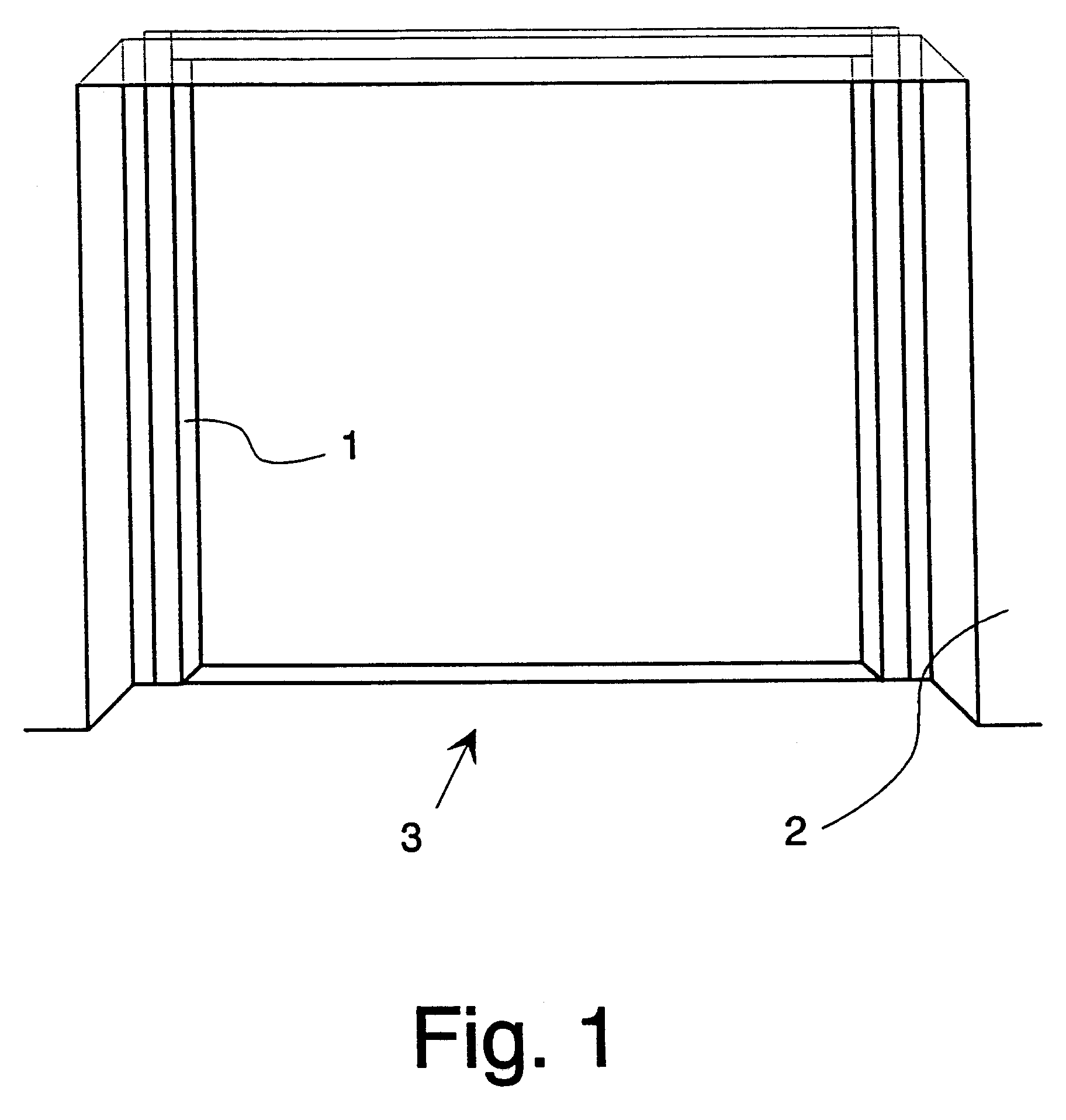 Patent EP0621224B1 System for forming the jambs for the landing doors