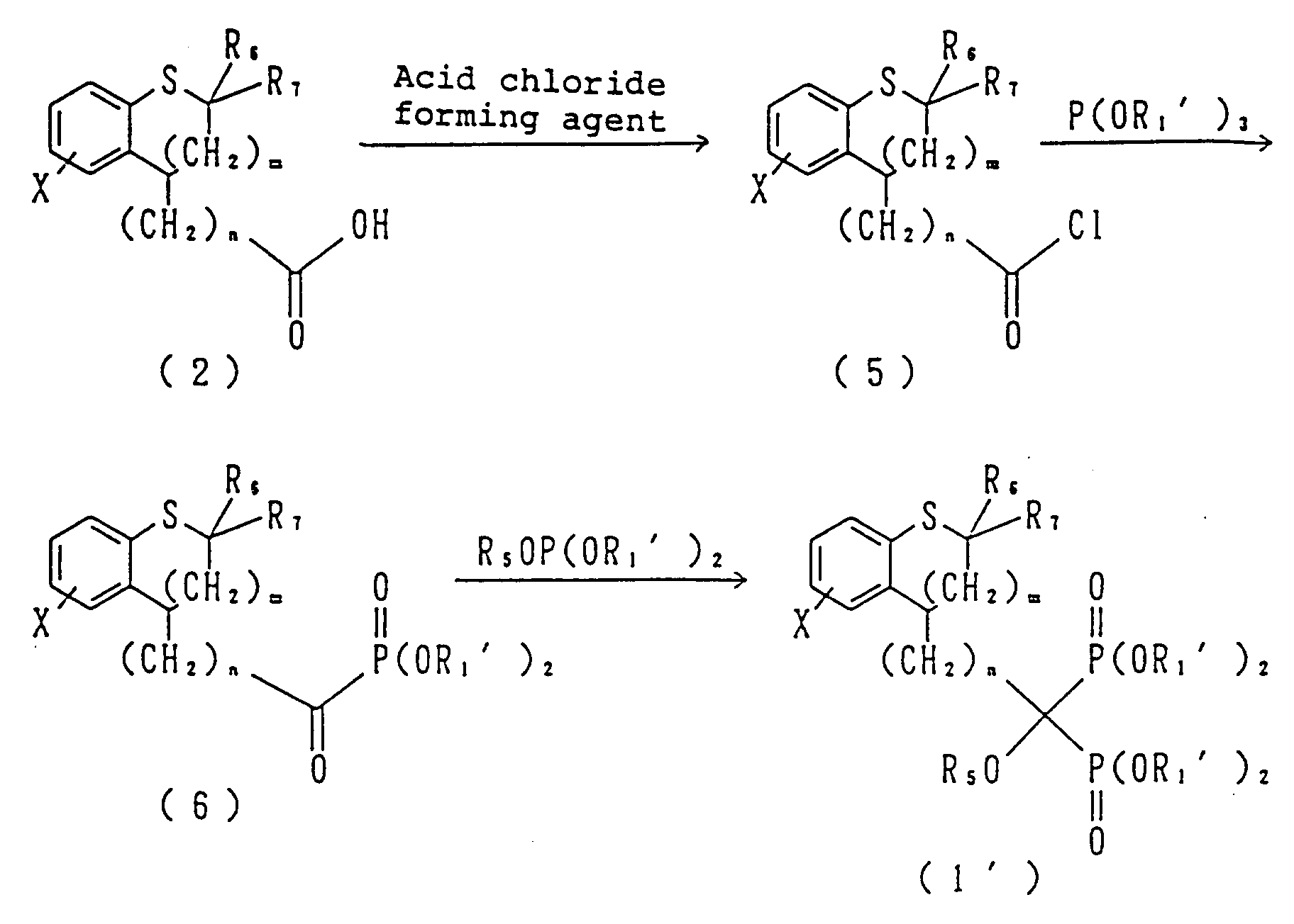 forming agent such as oxalic chloride or thionylchloride in the