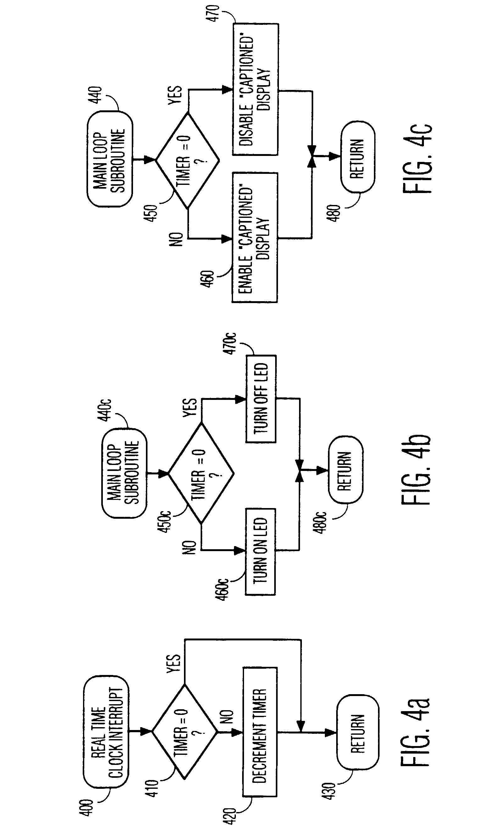 display of closed captioning status