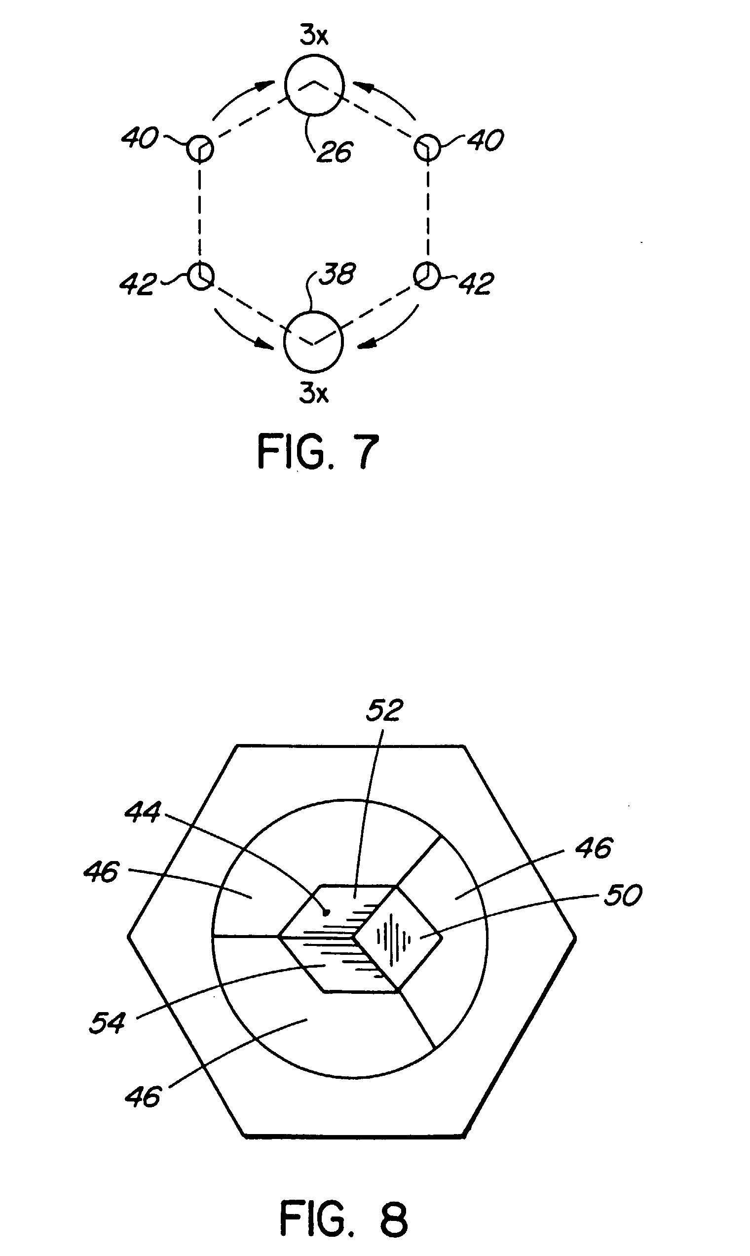 reflex pin with adjusted angle for manufacturing reflector