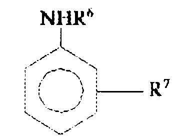 an aromatic amine of the formula