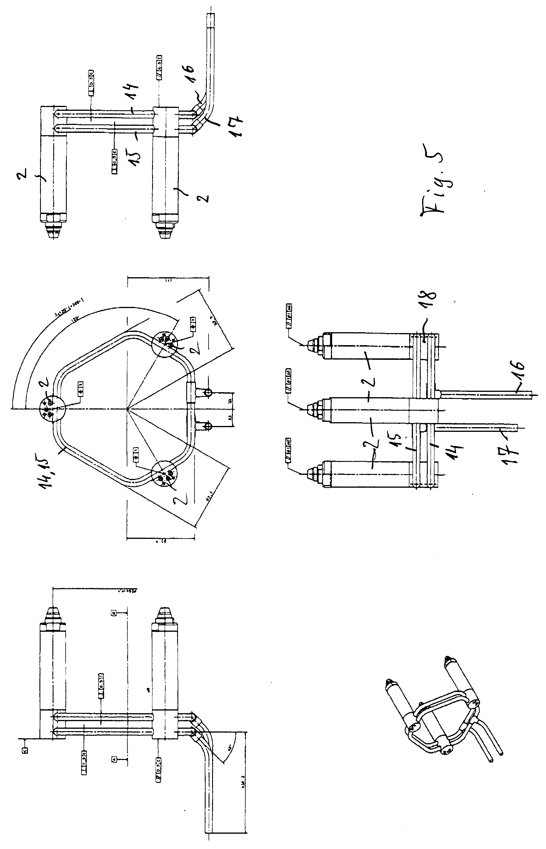 oil firing installation with reduced nitrogen oxide