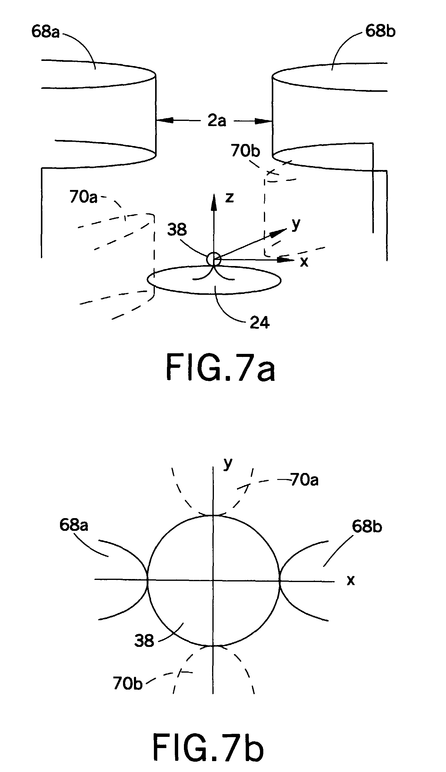 reduction of spot misplacement through electrostatic focusing of
