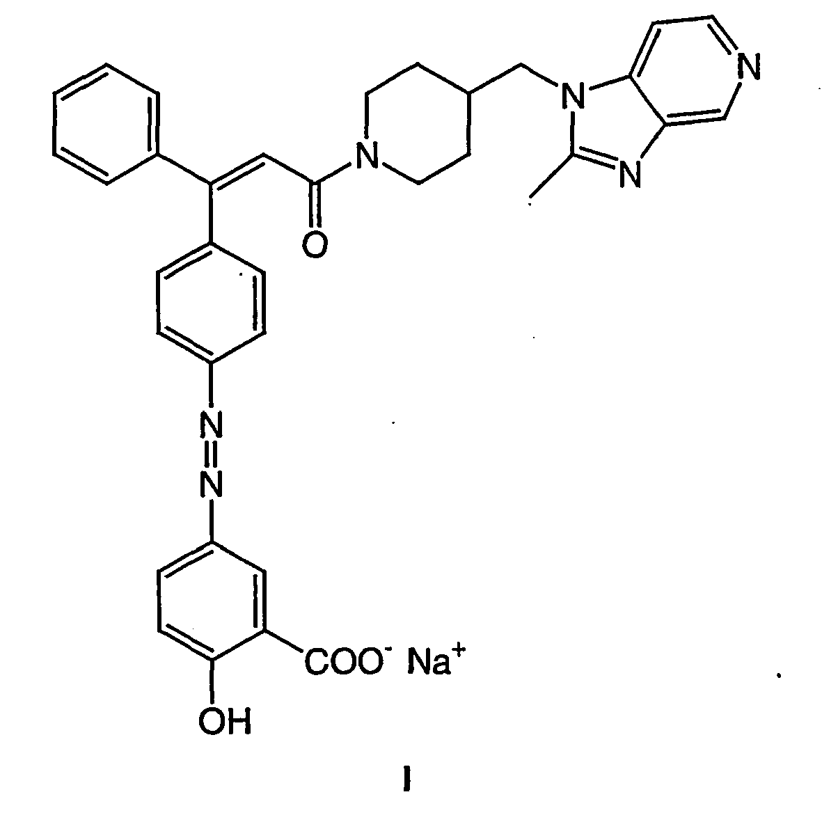 sodium salt of an azo derivative of 5-aminosalicylic acid
