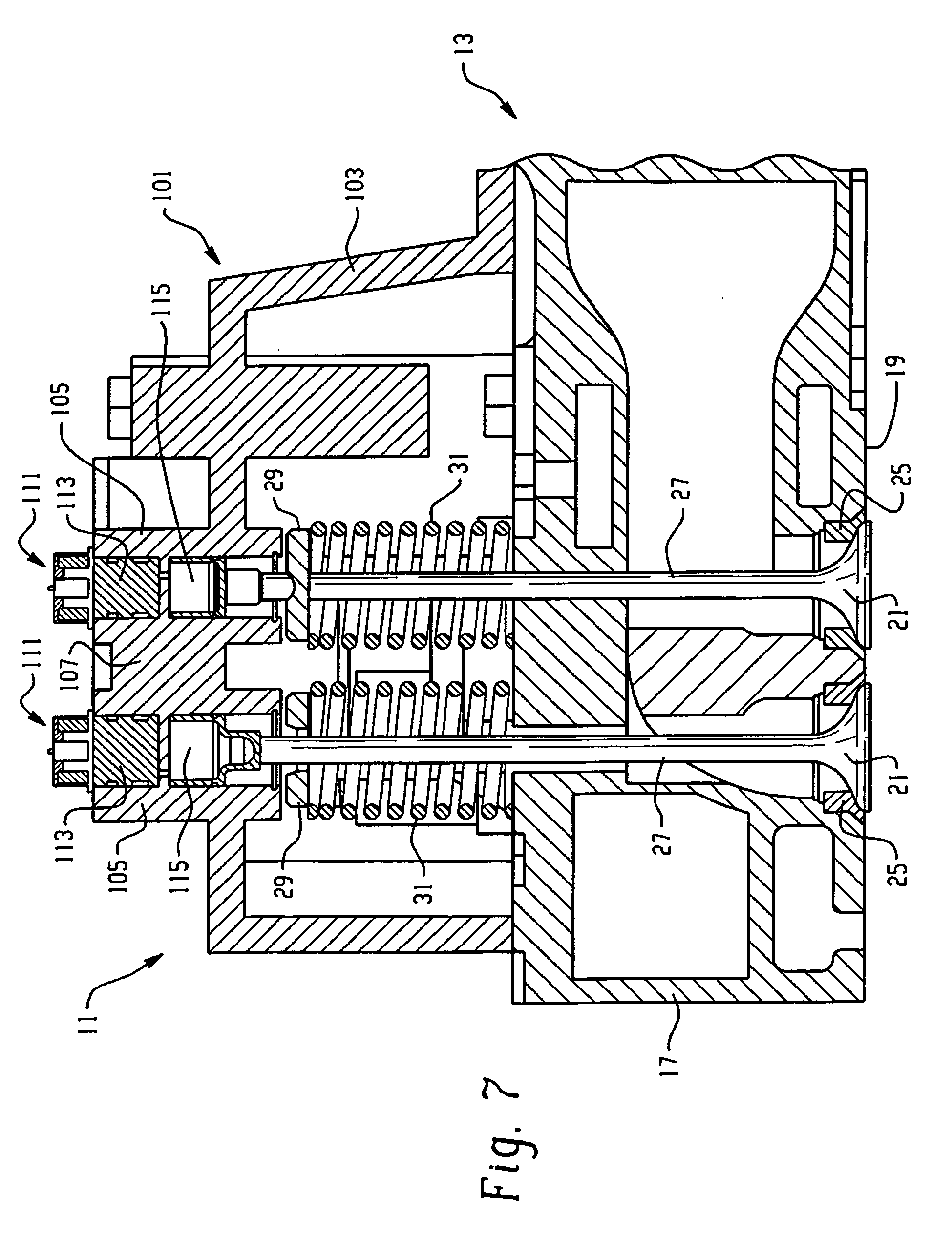 modular valvetrain and cylinder head structure