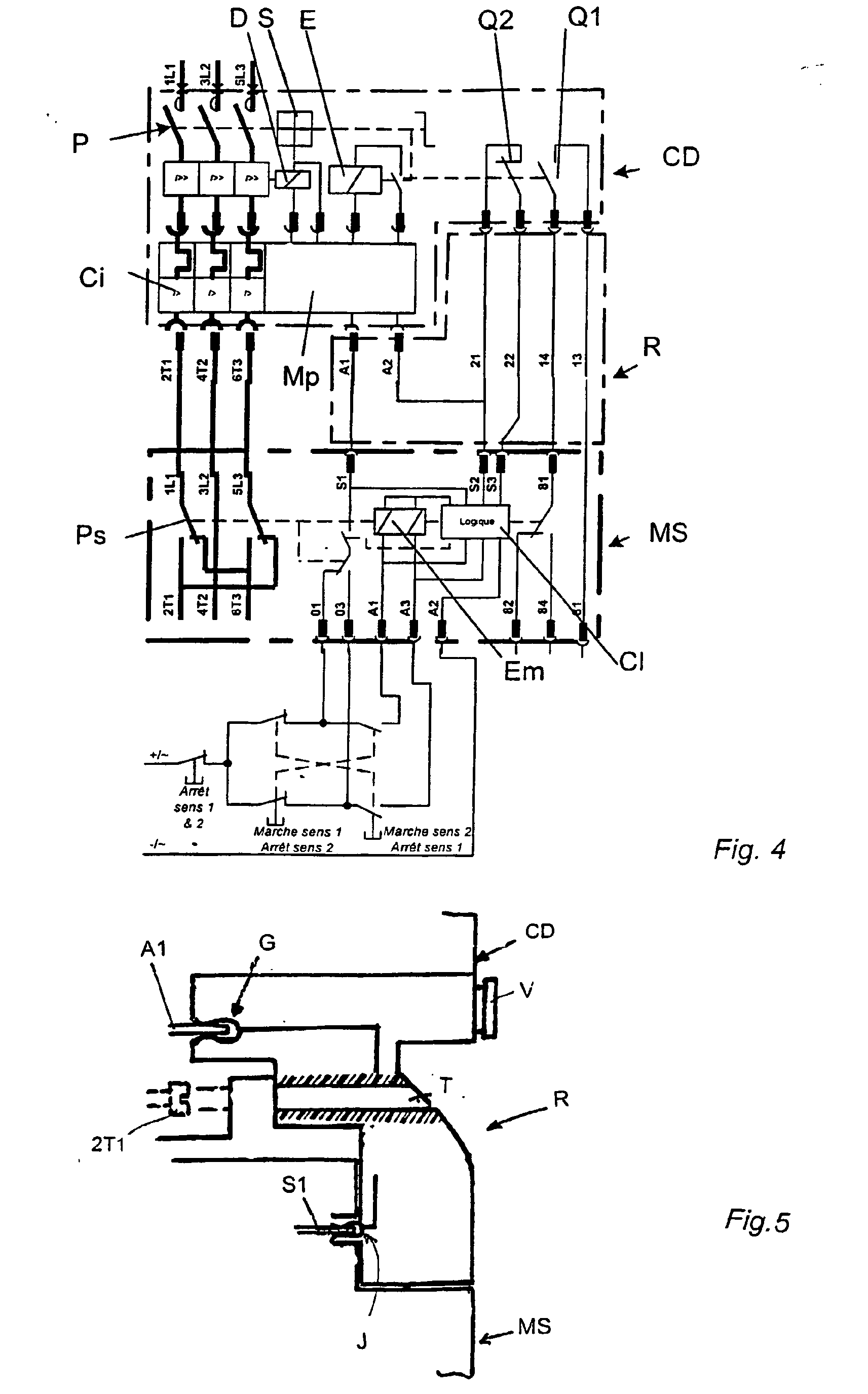 Schema contacteur inverseur schneider