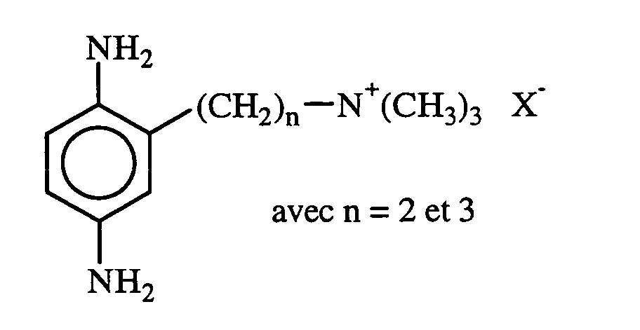 use of diamines having at least one quaternised group and di