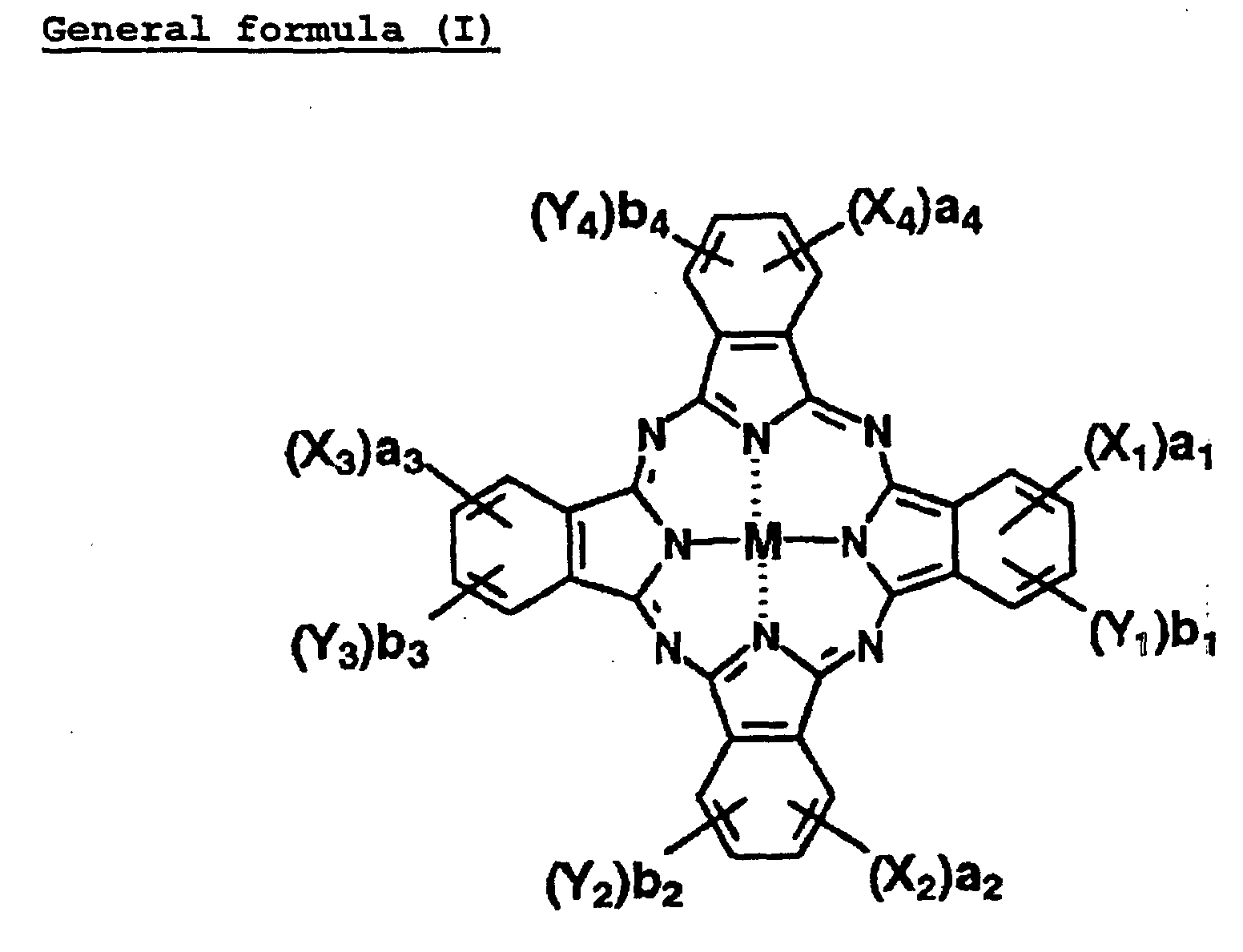 colored image; forming compositions containing phthalocyanine