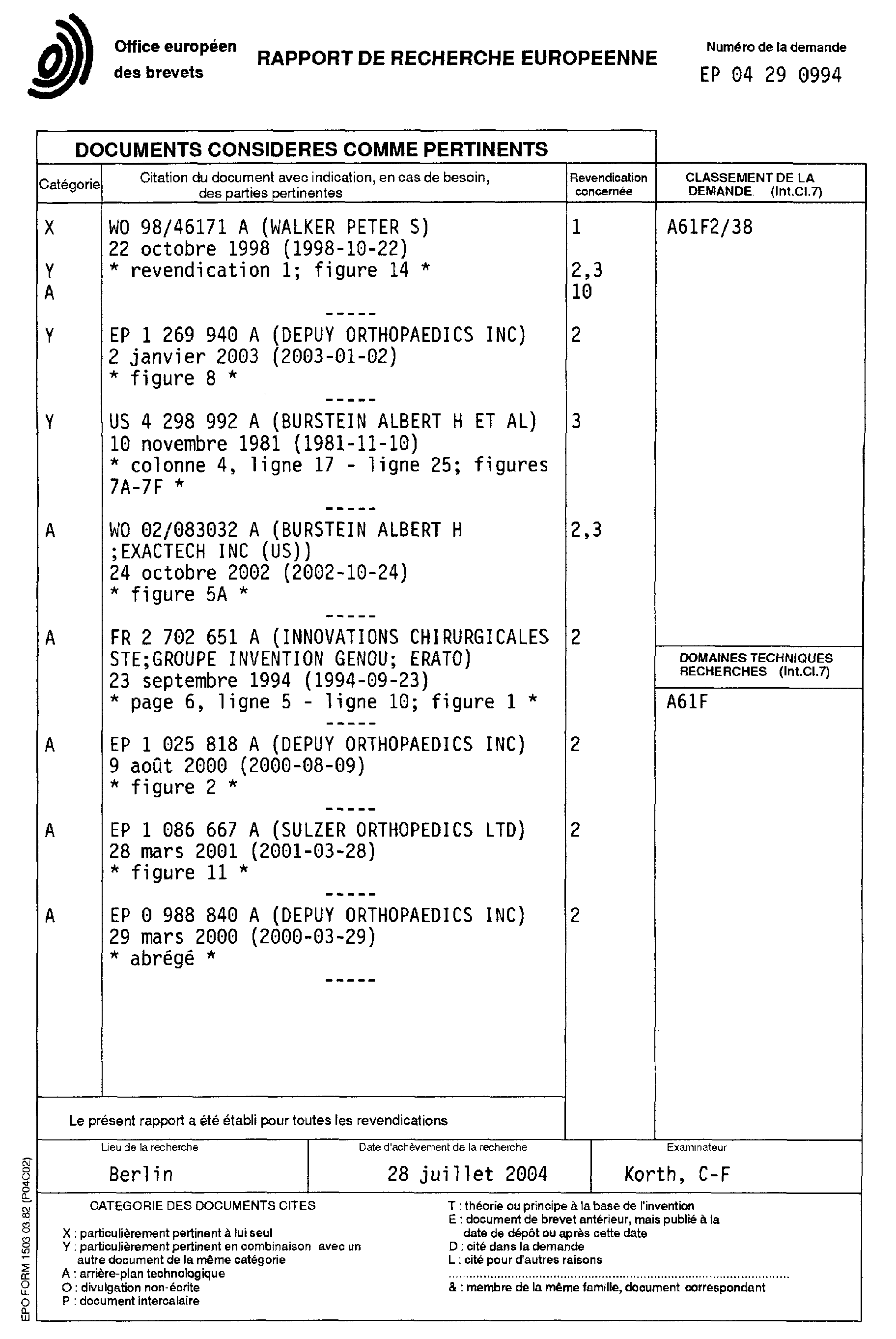 posterior stabilisierte prothese mit tibialem stabilisierungs