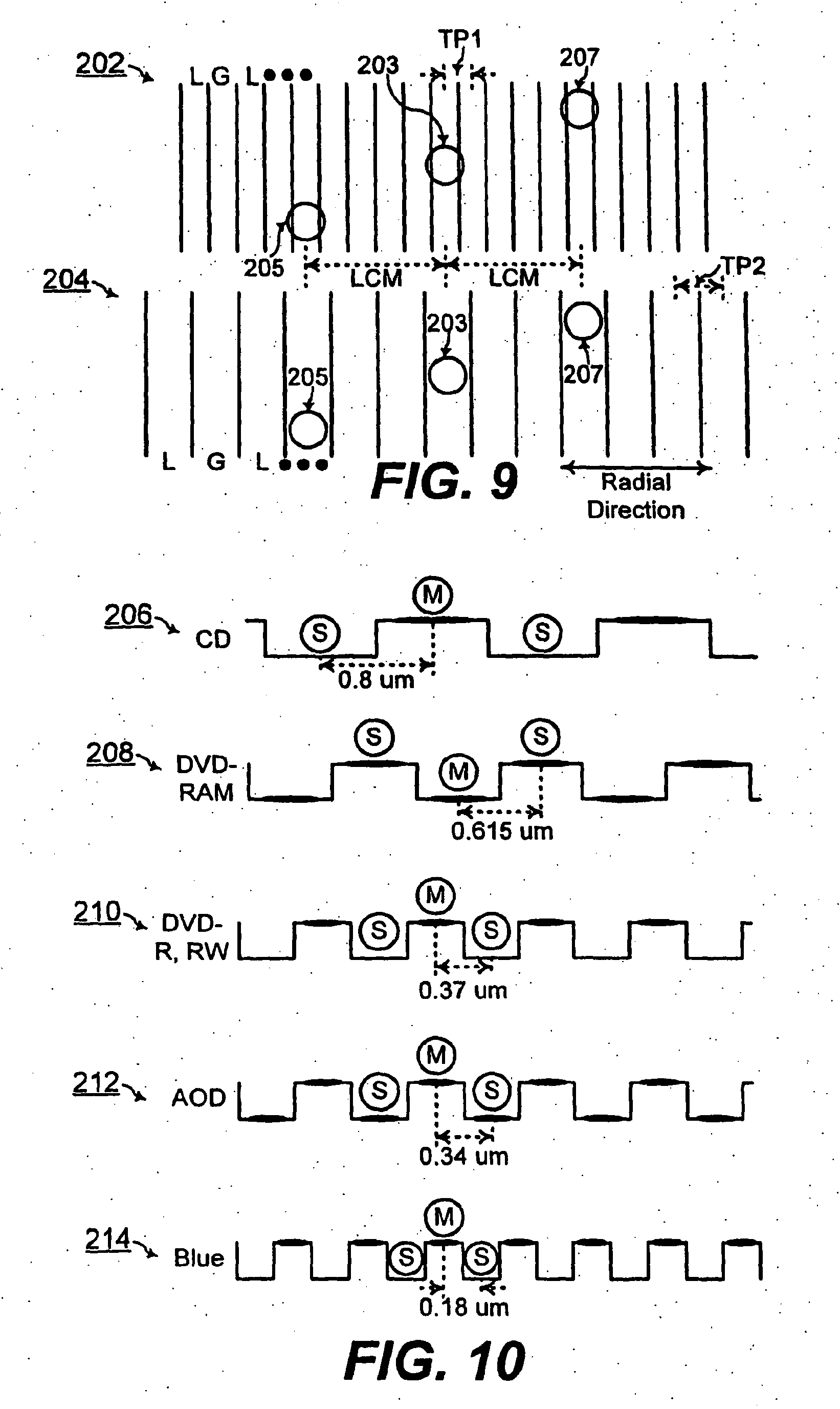 method and system for forming main and side beams of light for