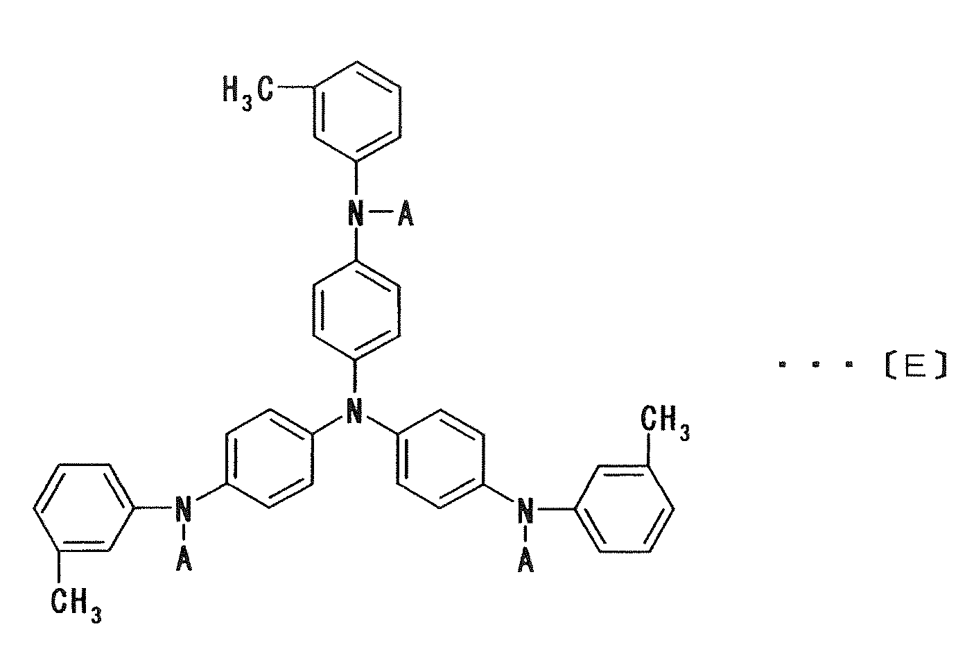 triarylamine dimer derivative having amorphous phase