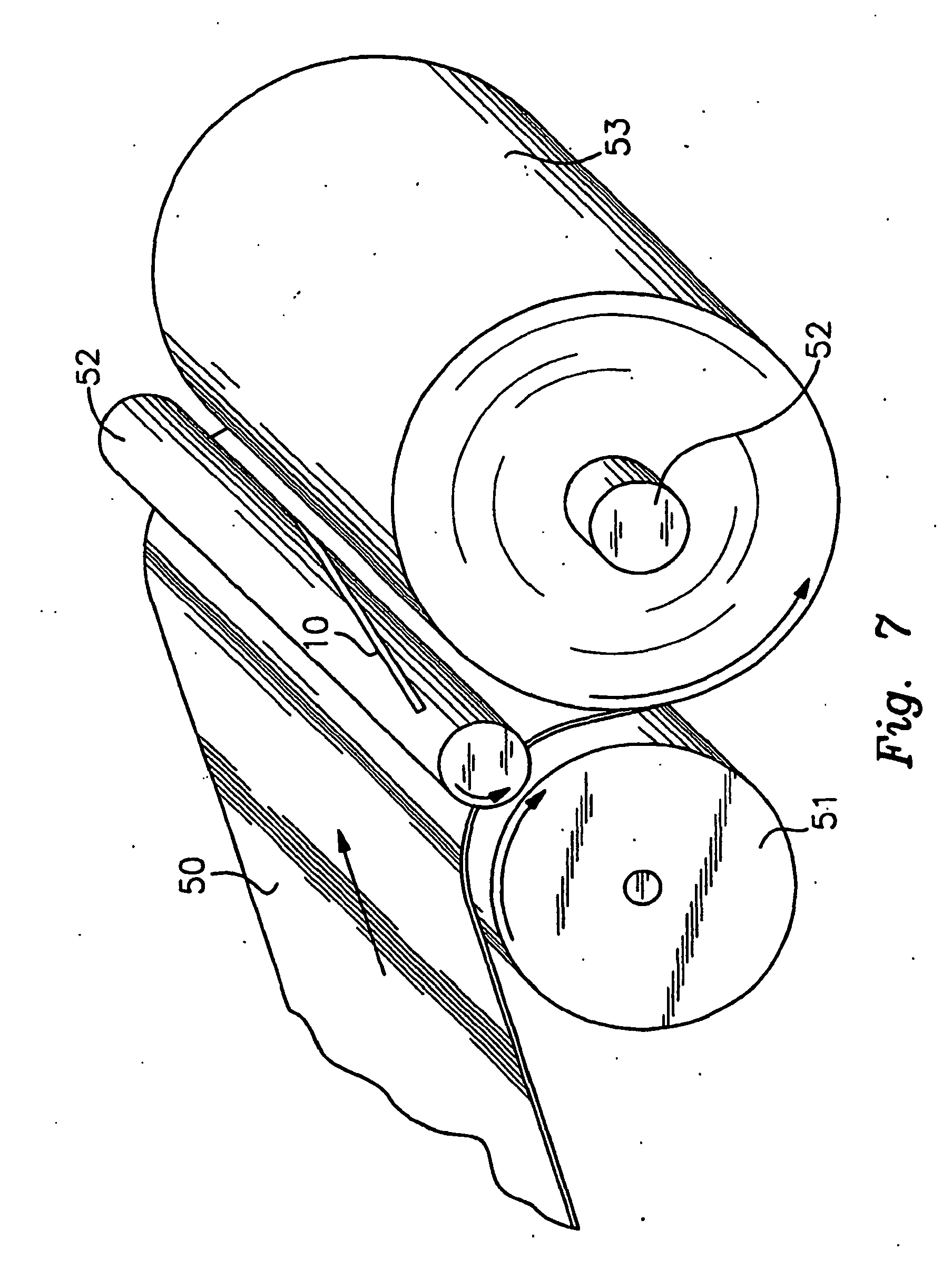 transfer tape and method for cutting and spooling a paper web