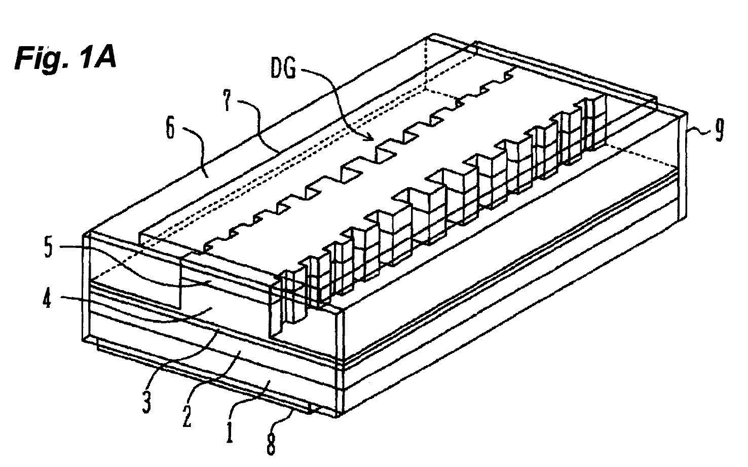 optical semiconductor device with diffraction grating