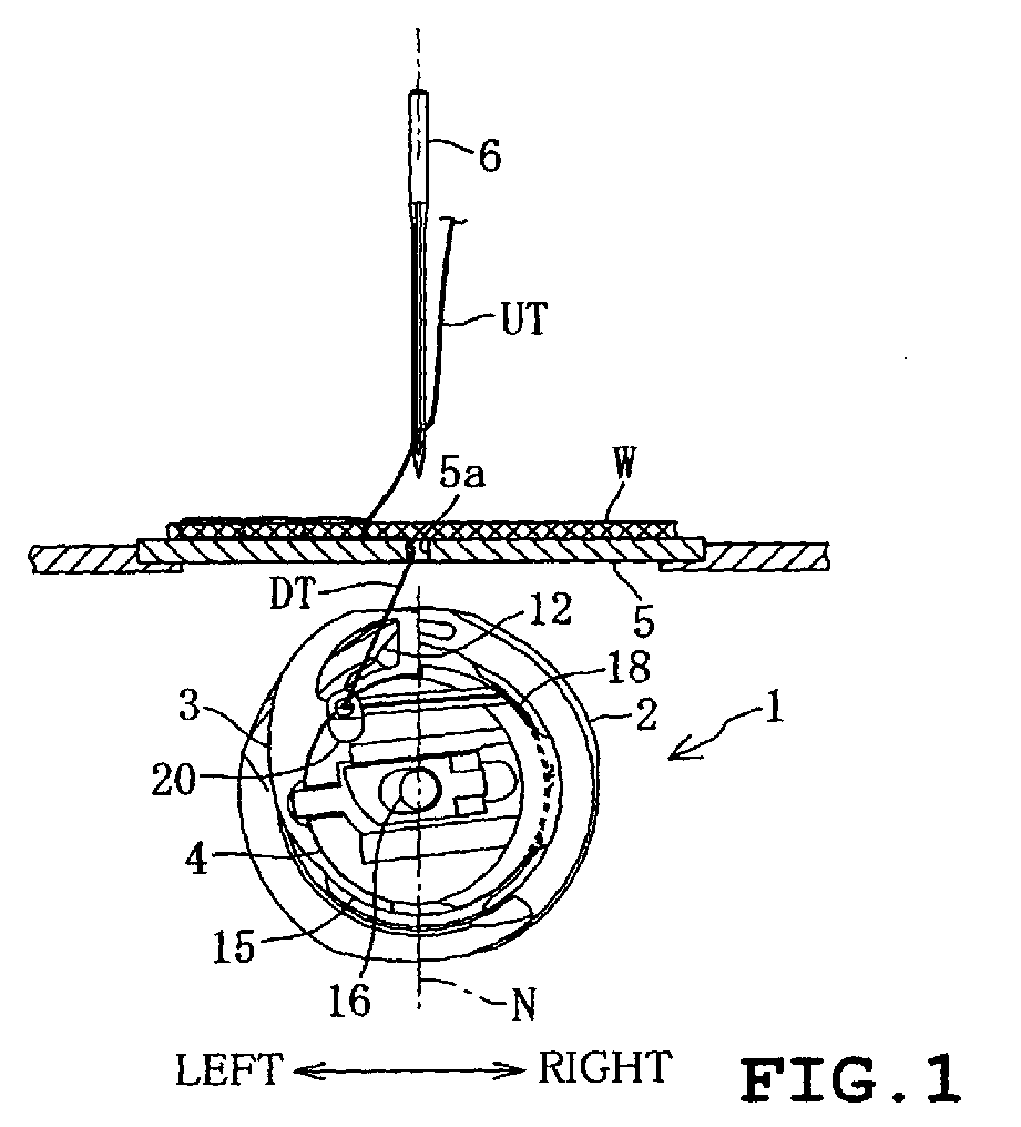 bobbin case for use with full rotary hook in industrial sewing