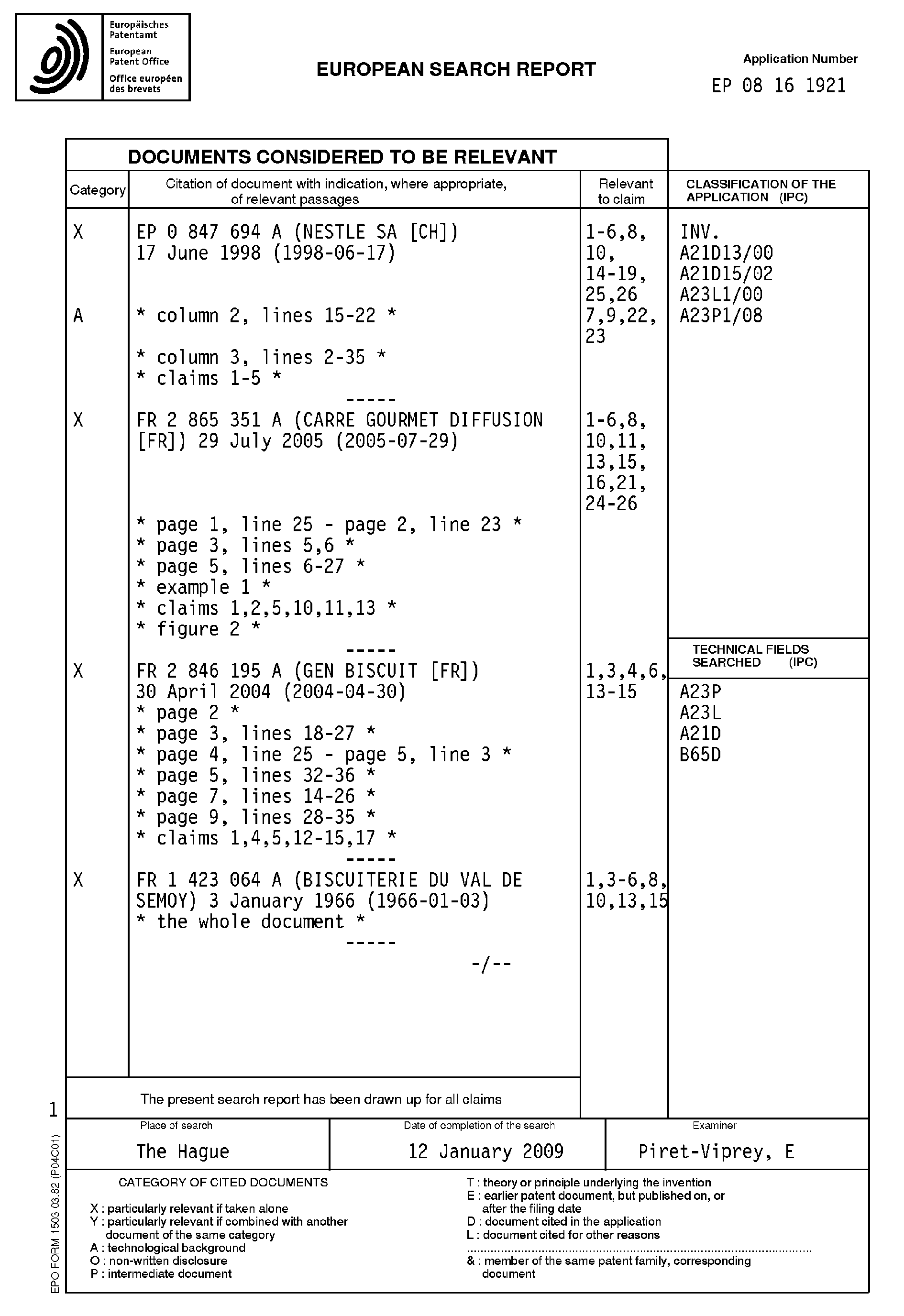dessert glacé multicouches