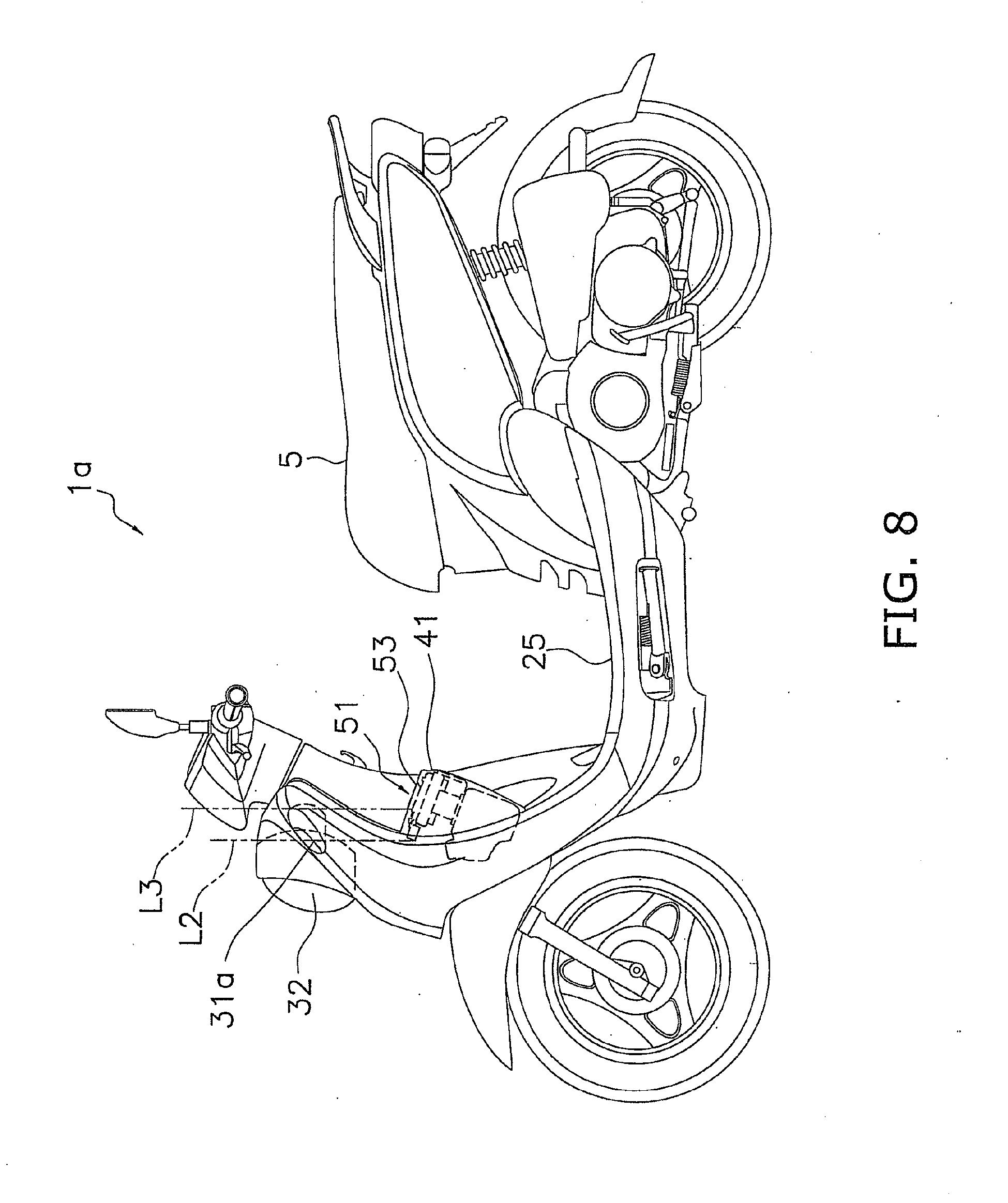 scooter type vehicle