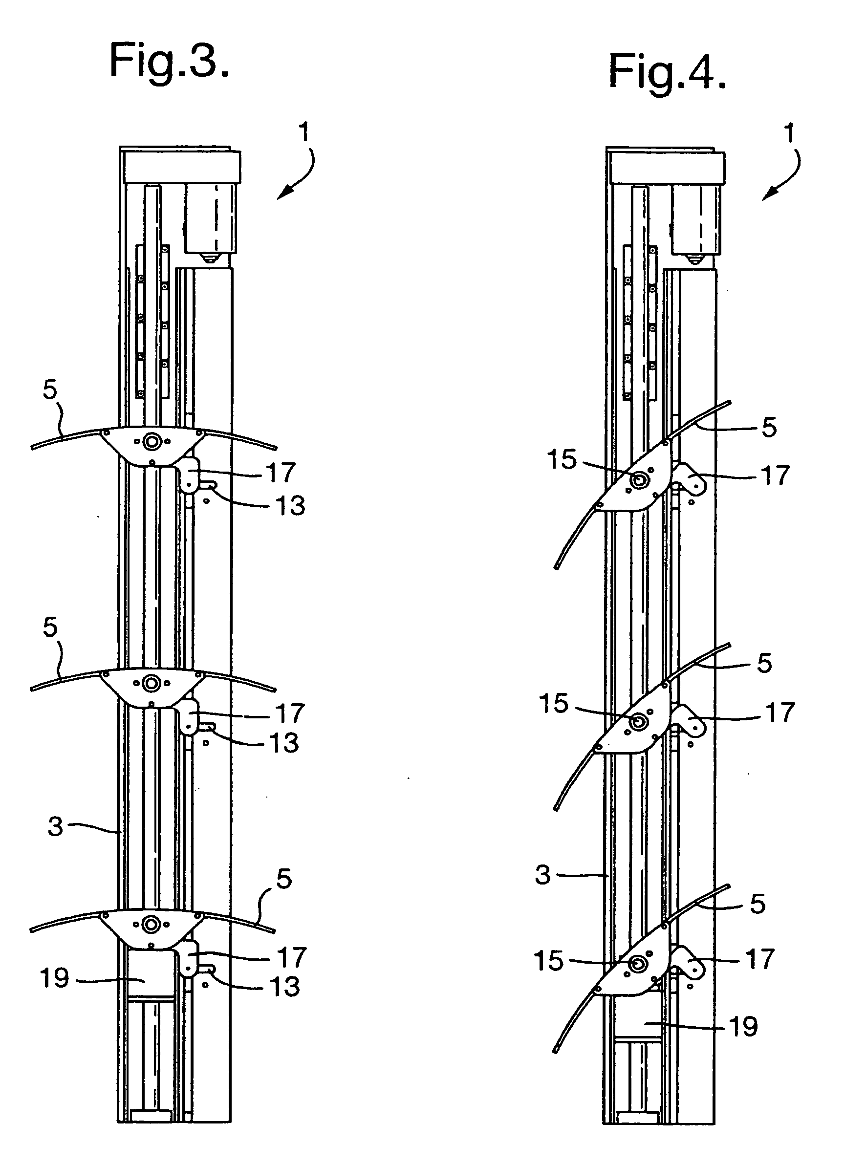 Patent EP2245254B1 Louver rotating mechanism Google Patents