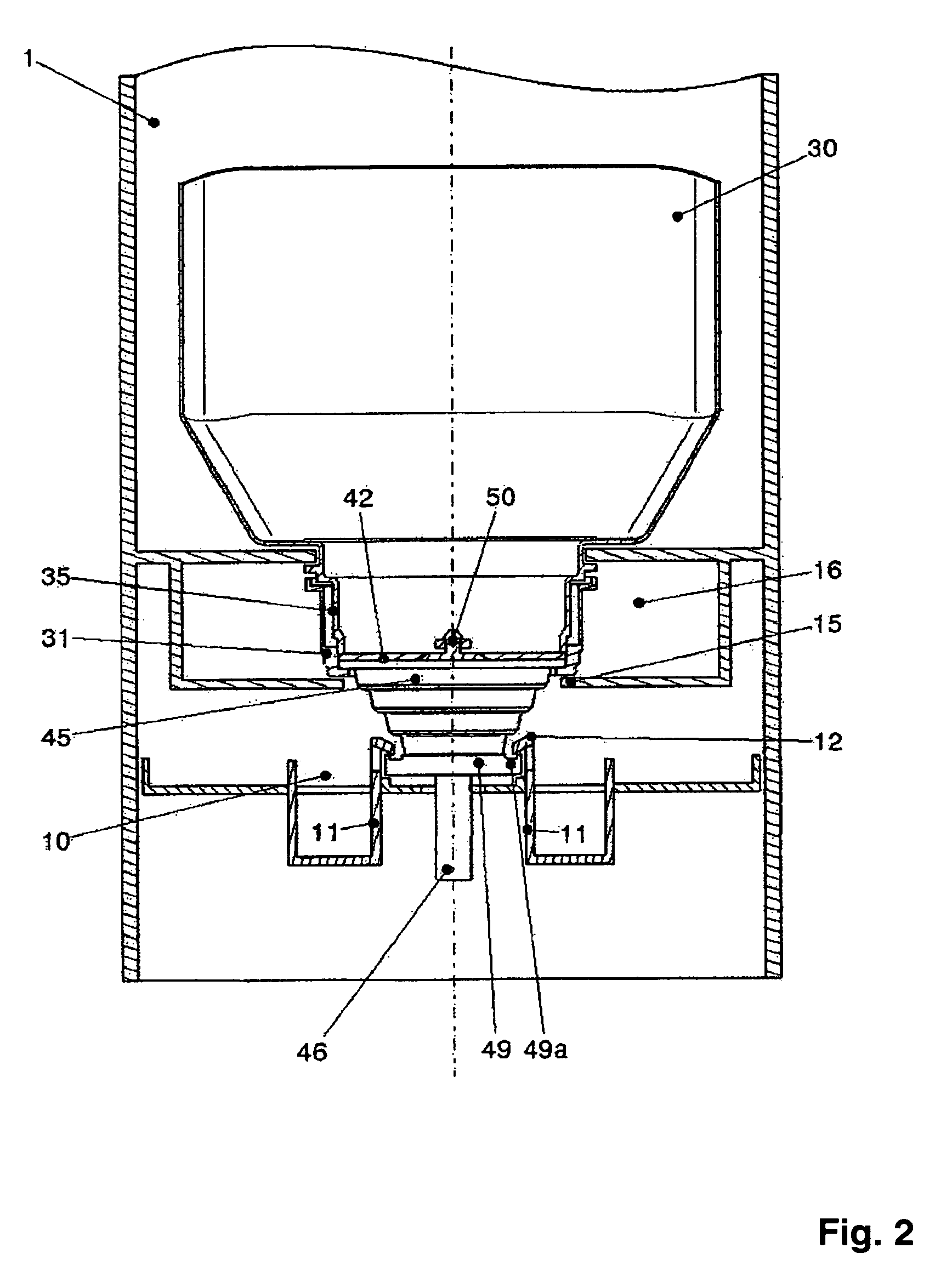 bellows pump for a soap dispenser having collapsible pleats