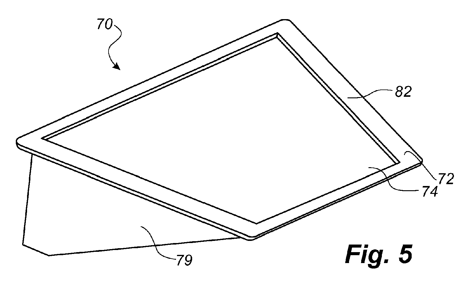 vortex generator for wind turbine with base having recess for