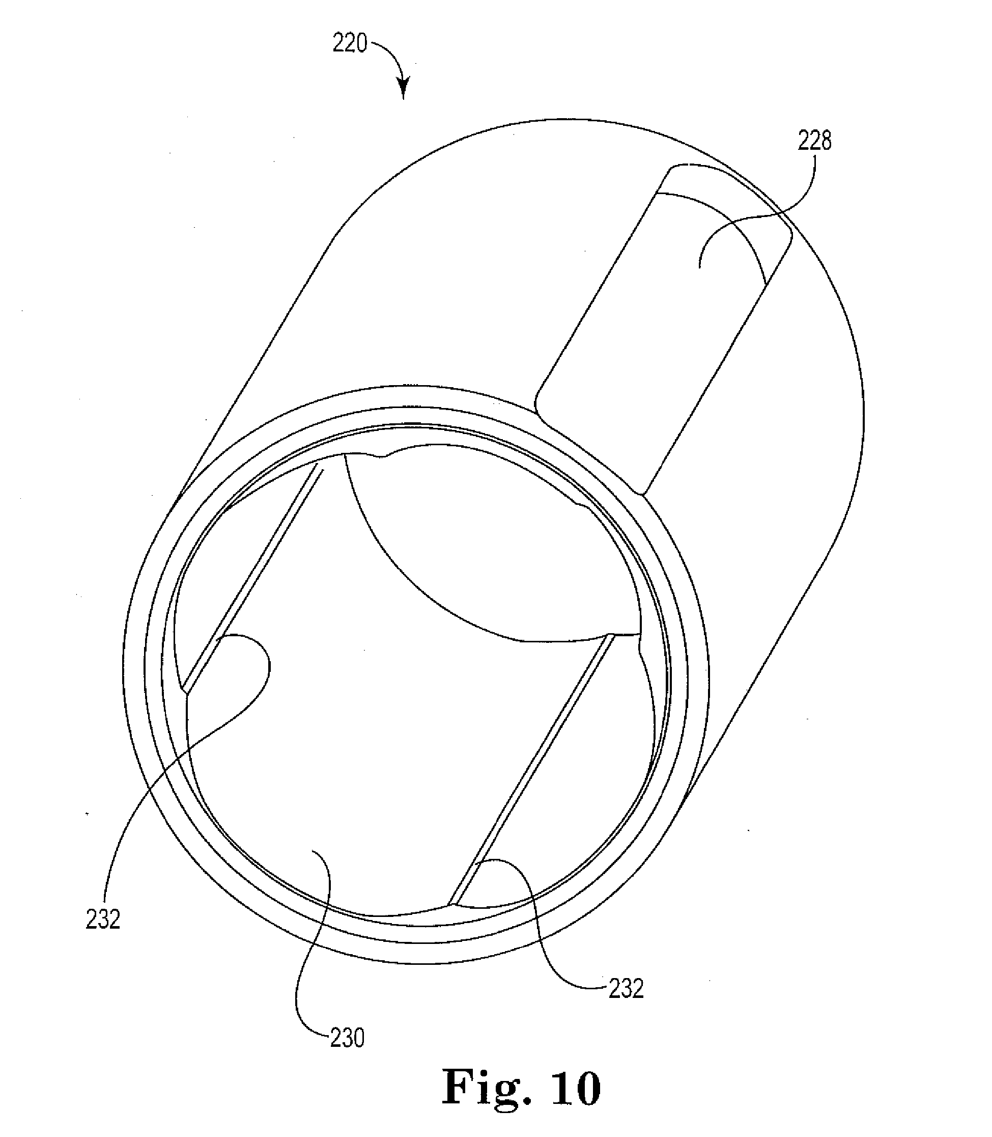 blood processing unit with circumferential blood flow