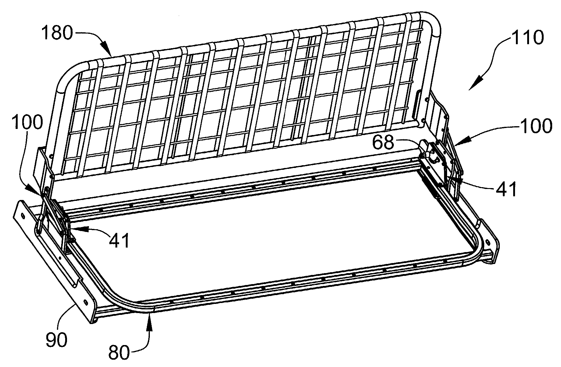 Jack Knife Sofa Frame Hereo Patent Drawing