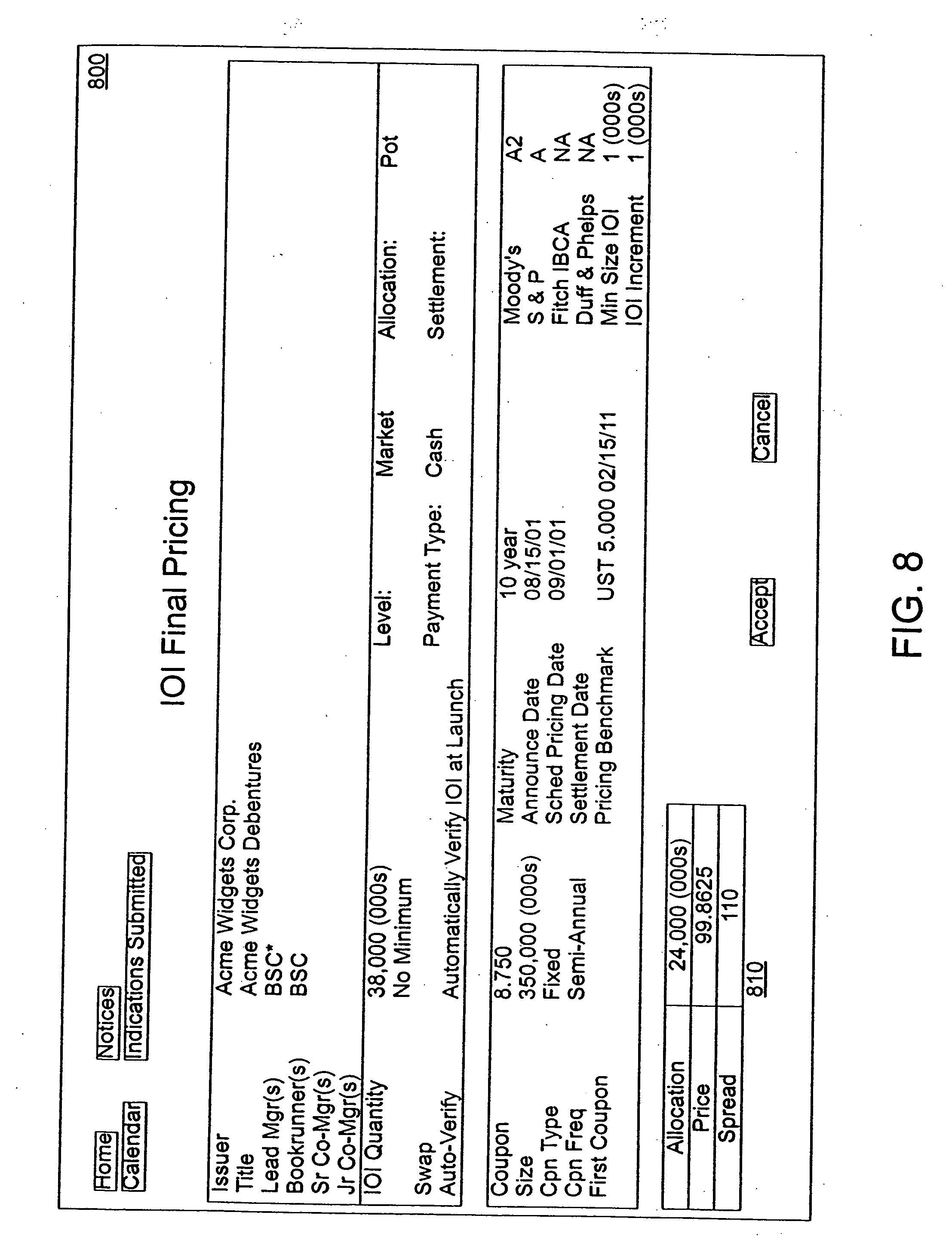 Debt securities trading system (dex)
