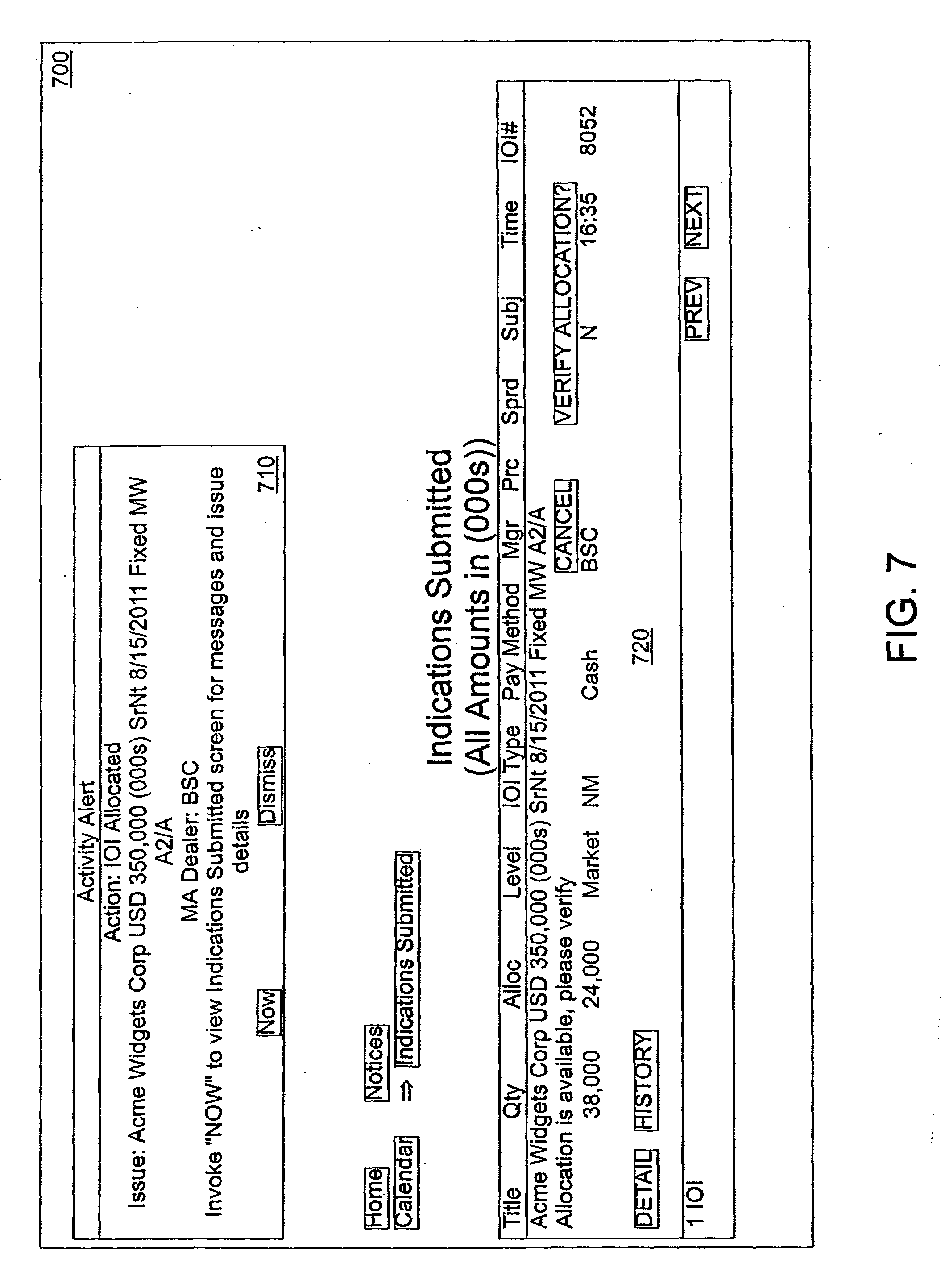 Trading system in secondary market
