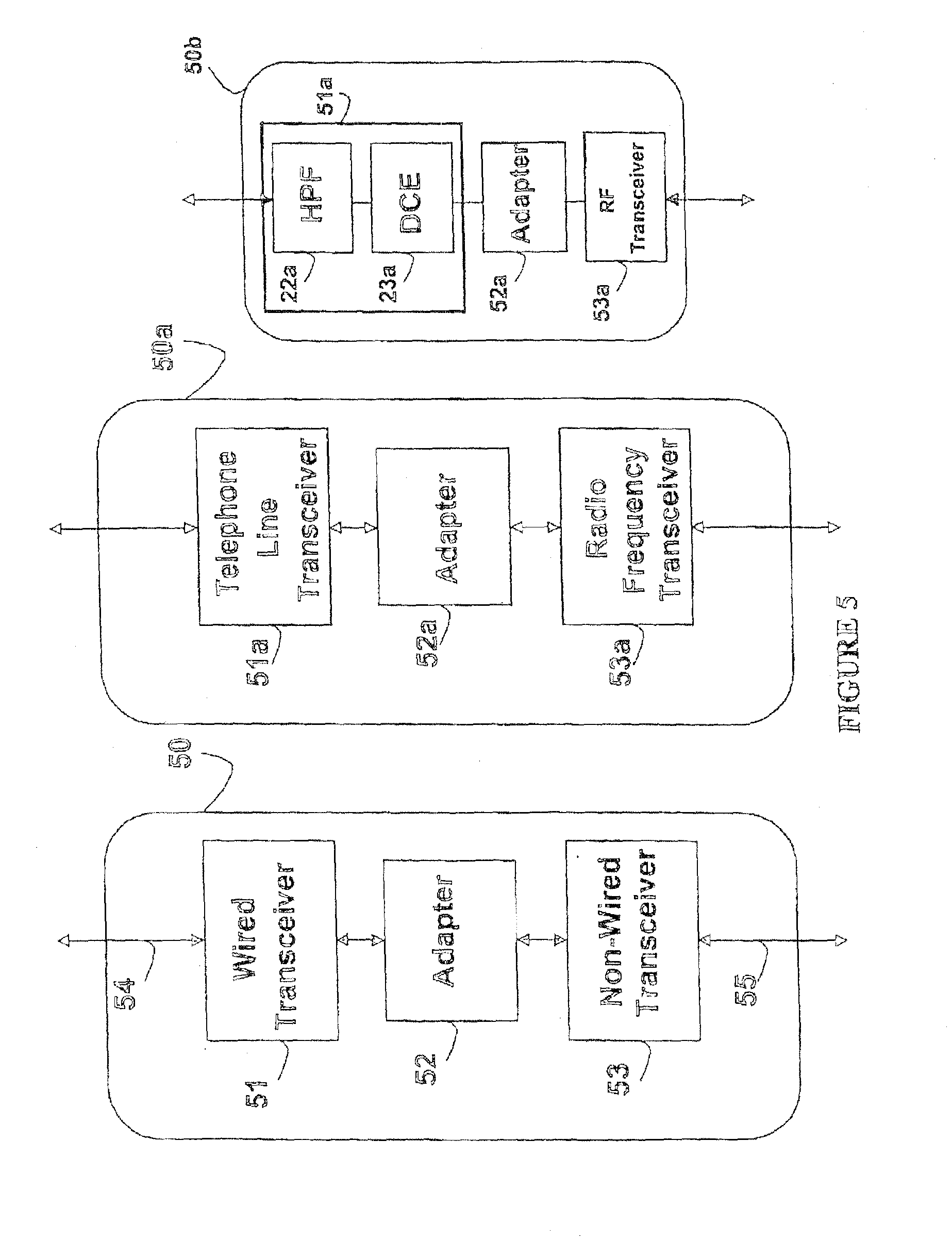 Patent US20100135480 - Network combining wired and non-wired segments